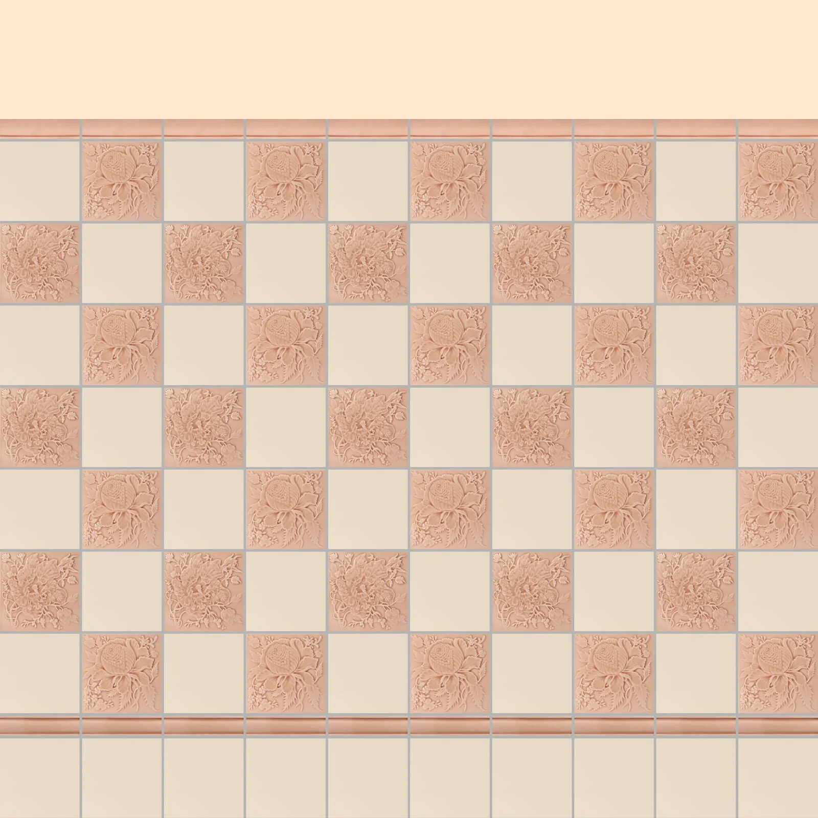 ARTEMIS ROSE Relief Tiles - Blush - Image 4