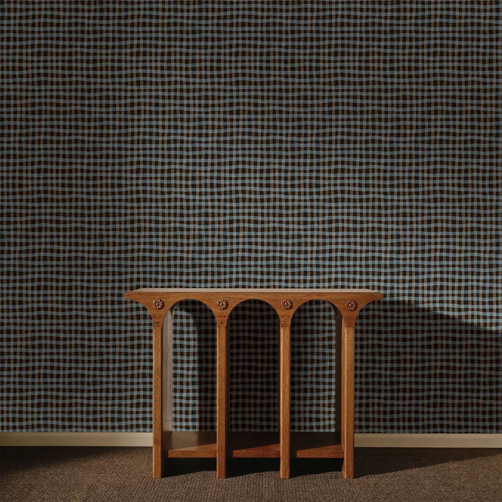 ARTIST'S CHECK Wallpaper - Noir - Image 2