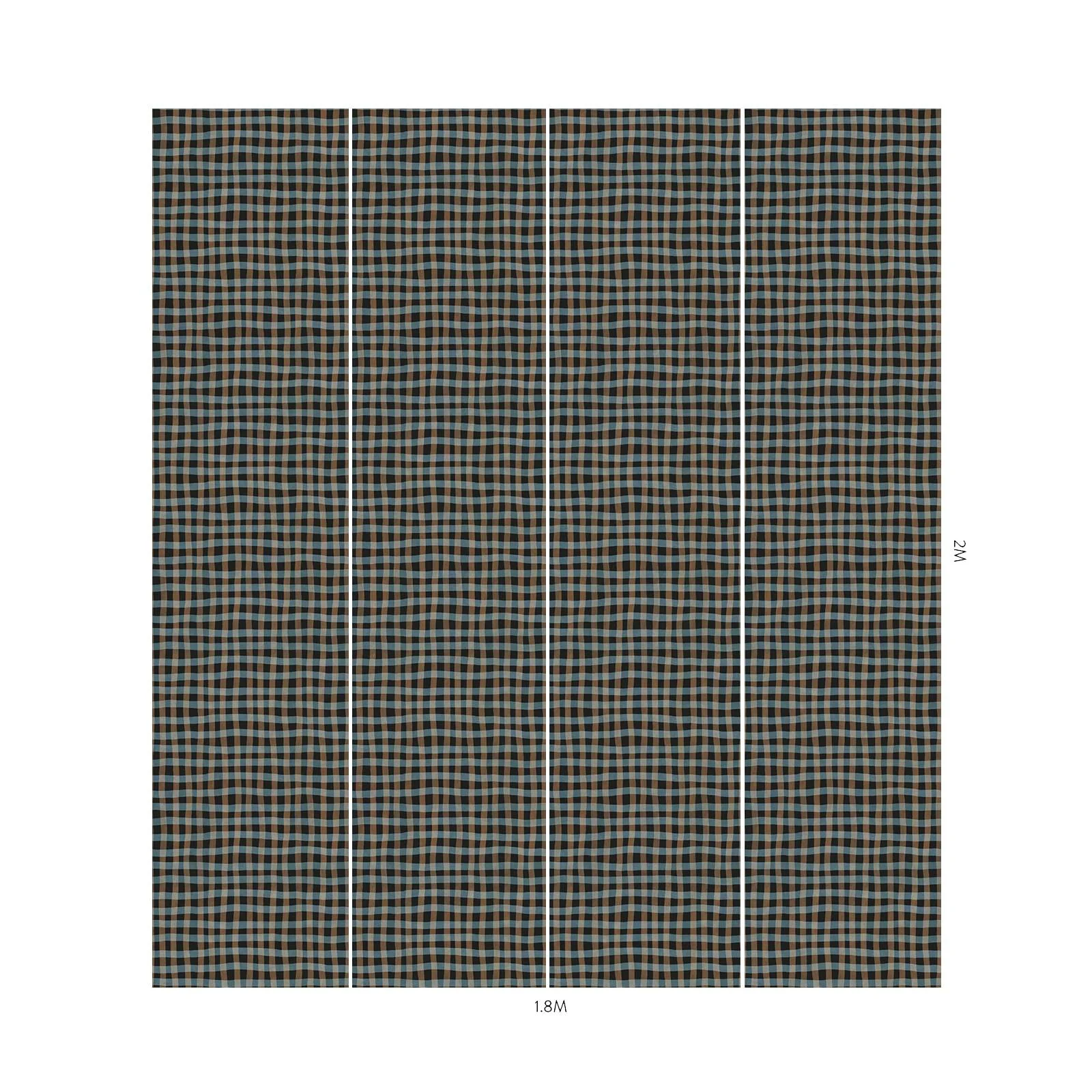 ARTIST'S CHECK Wallpaper - Noir - Image 4