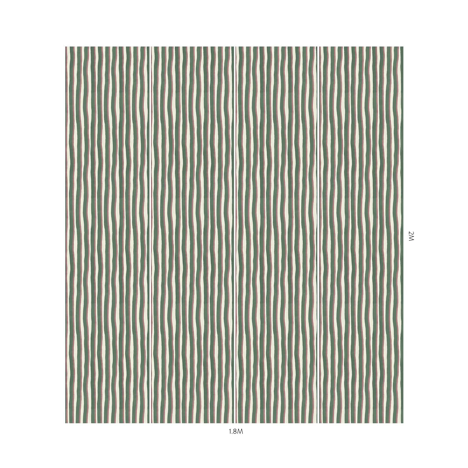 ARTIST'S SHADOW STRIPE Wallpaper - Hedera & Hosta - Image 4