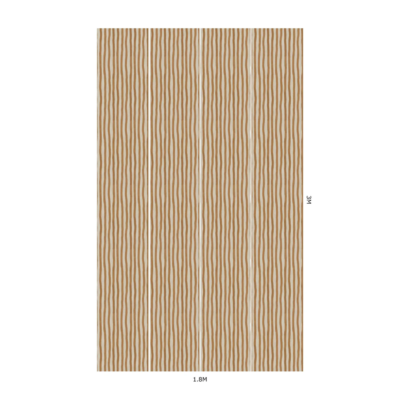 ARTIST'S STRIPE Wallpaper - Amber - Image 6