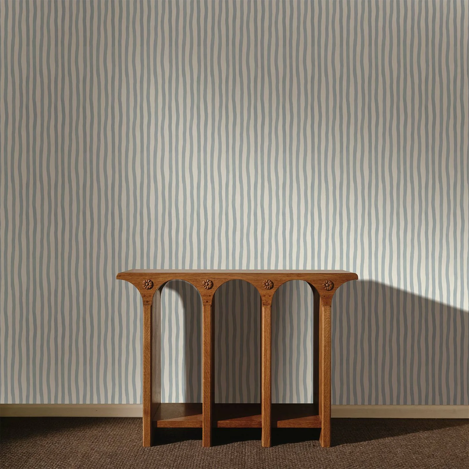 ARTIST'S STRIPE Wallpaper - Byzantine & Narcissus - Image 2