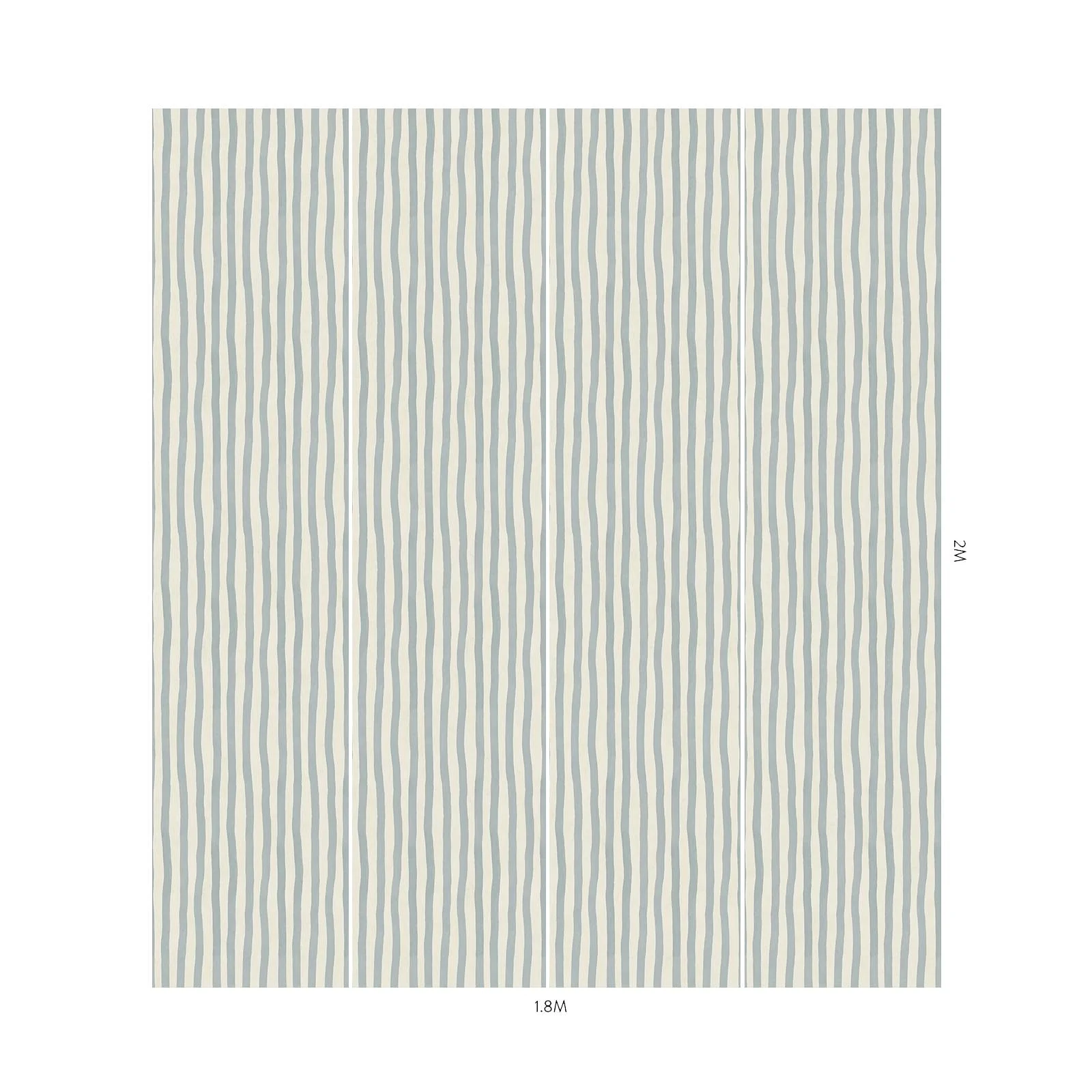 ARTIST'S STRIPE Wallpaper - Byzantine & Narcissus - Image 5