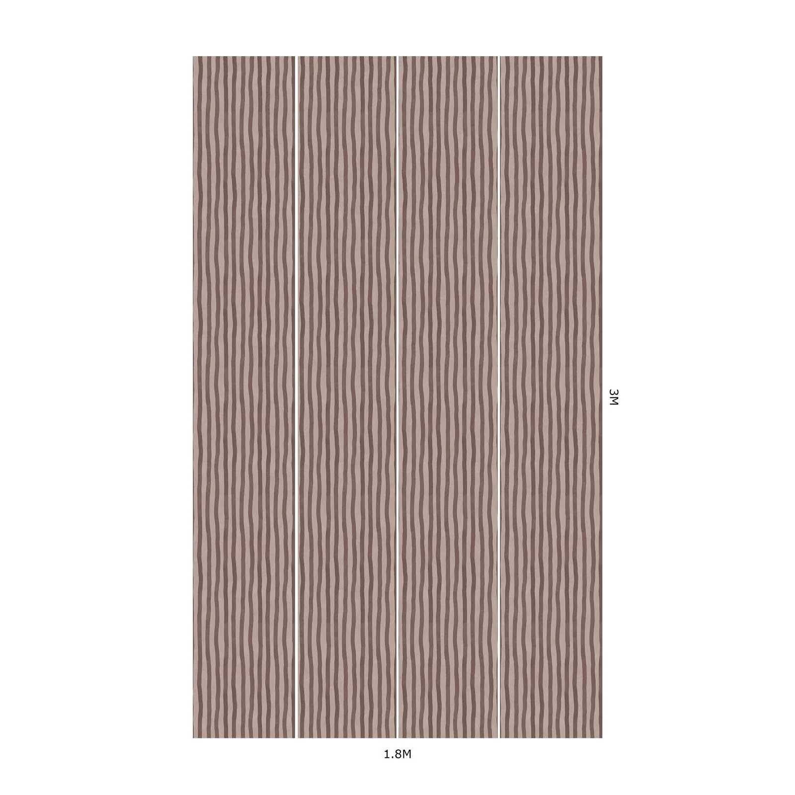 ARTIST'S STRIPE Wallpaper - Carnelian - Image 5