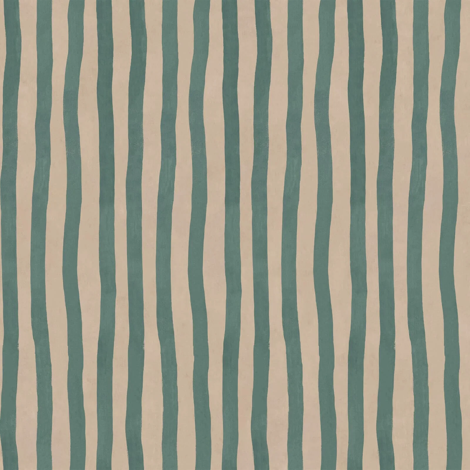 ARTIST'S STRIPE Wallpaper - Euphorbia & Alabaster