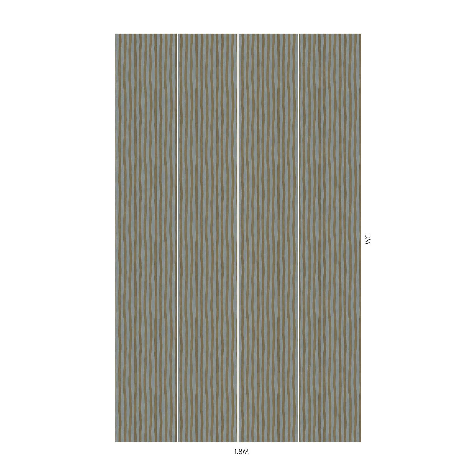 ARTIST'S STRIPE Wallpaper - Stratus & Carex - Image 5