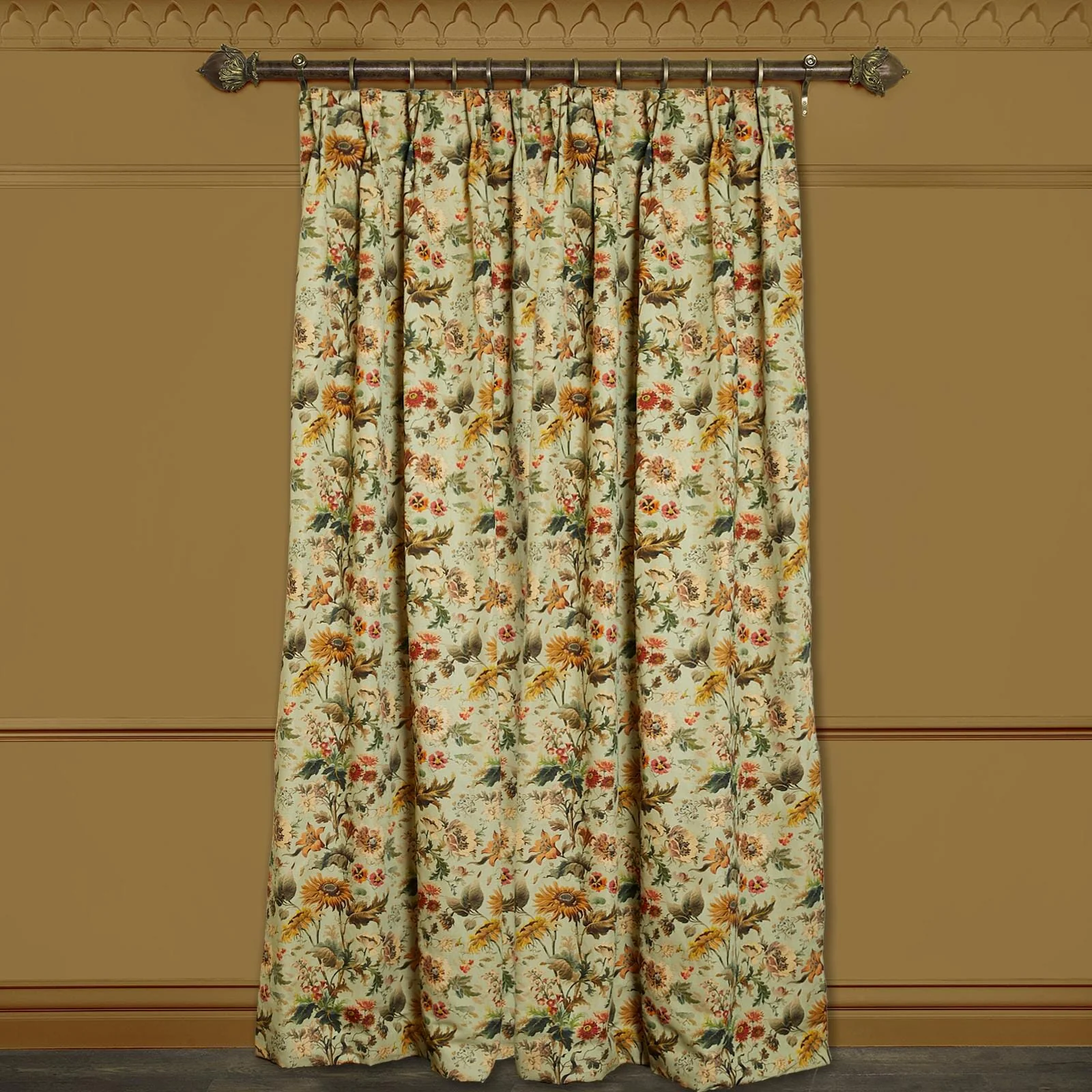 AVALON Cotton Linen Curtain - Apple - Image 3