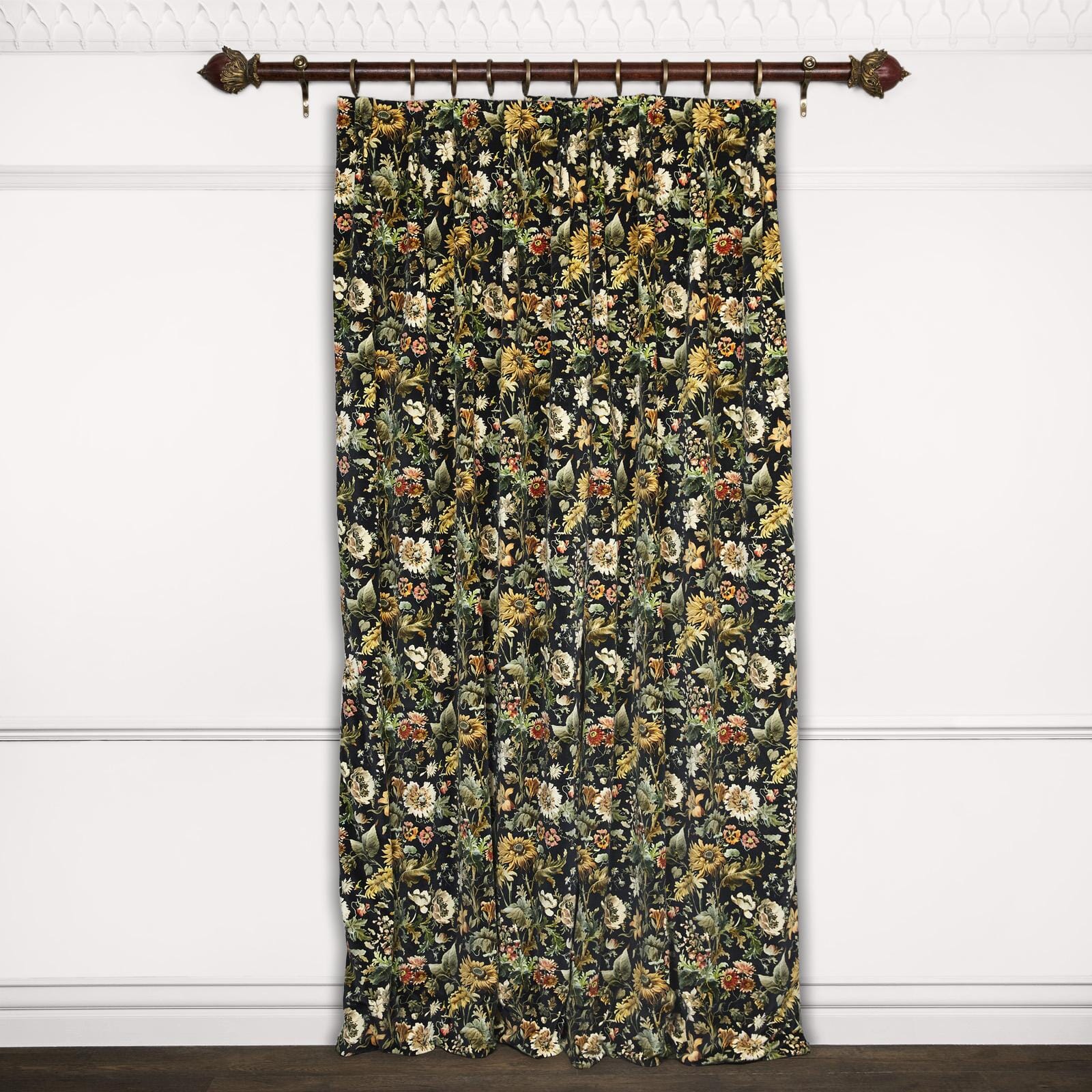 AVALON Velvet Curtain - Noir - Image 3