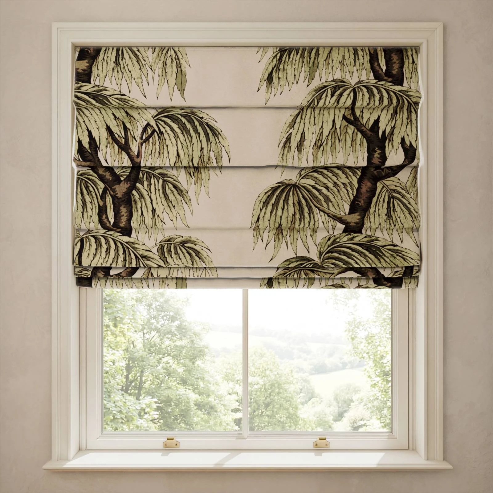 BABYLON Cotton Linen Blind - Papyrus Willow