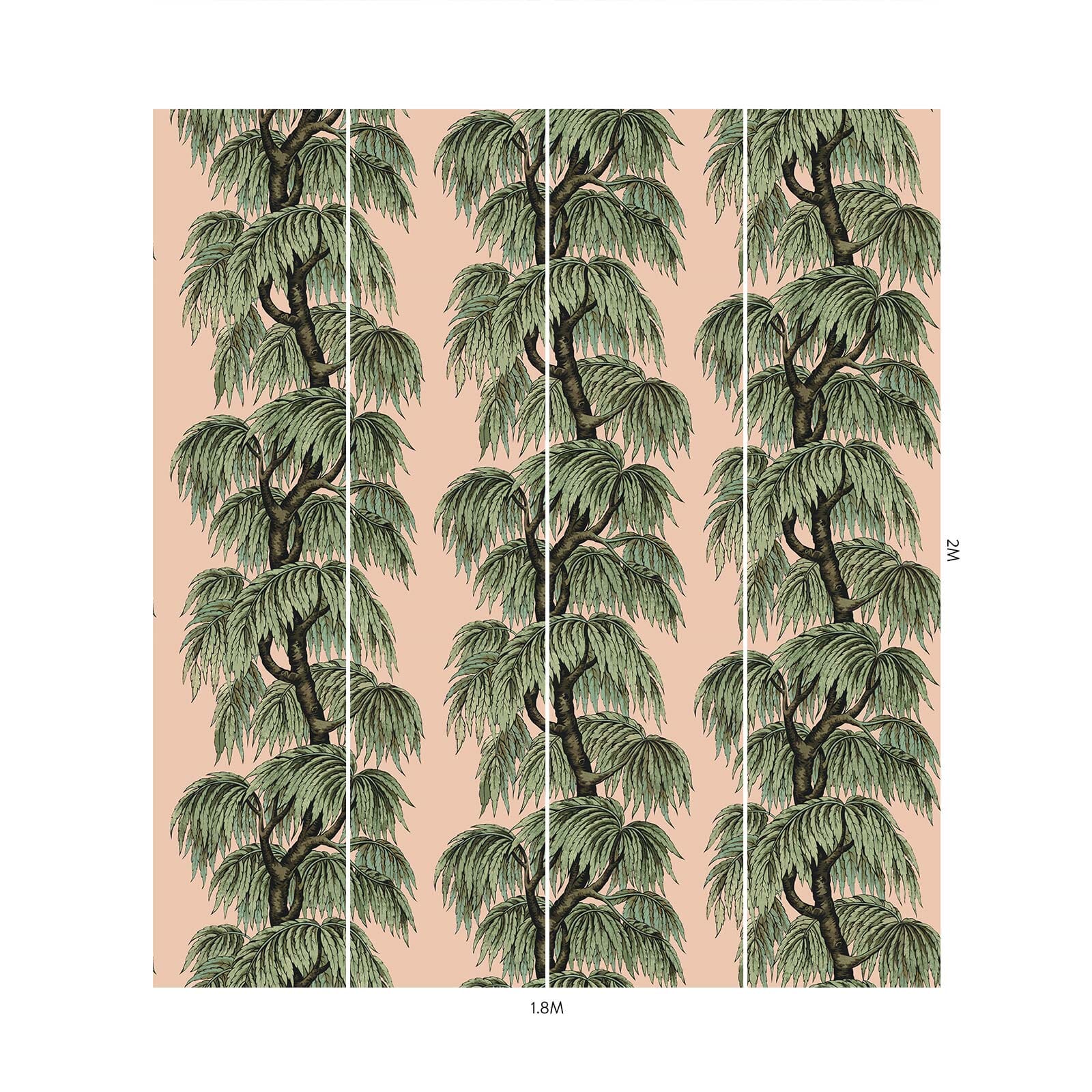 BABYLON Wallpaper Blush / Willow - Image 4