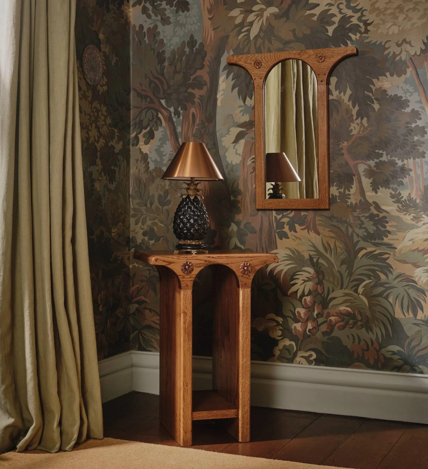 BRUNEL Single Mirror - Oak - Image 2
