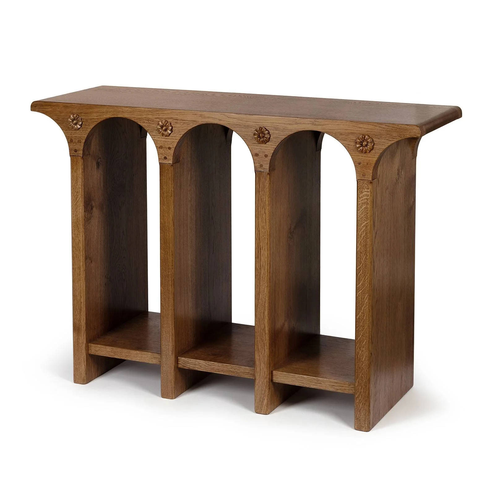 BRUNEL Triple Console Table - Oak - Image 4