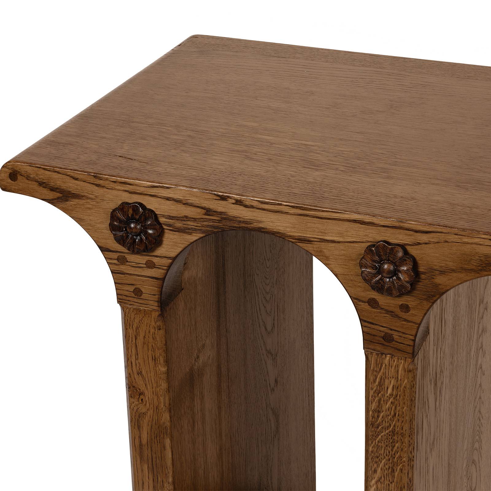 BRUNEL Triple Console Table - Oak - Image 5