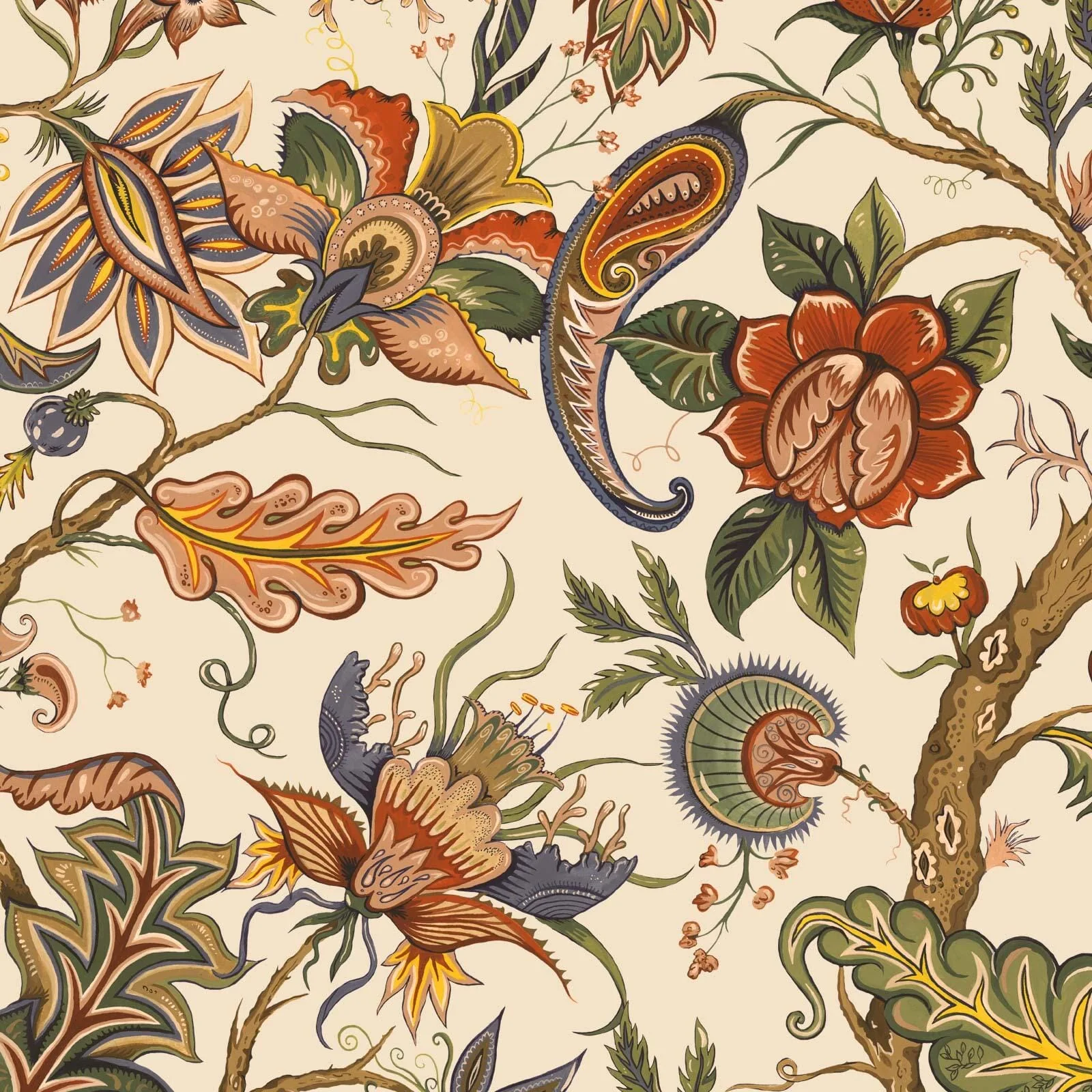 DAMAS Wallpaper - Cream Sample