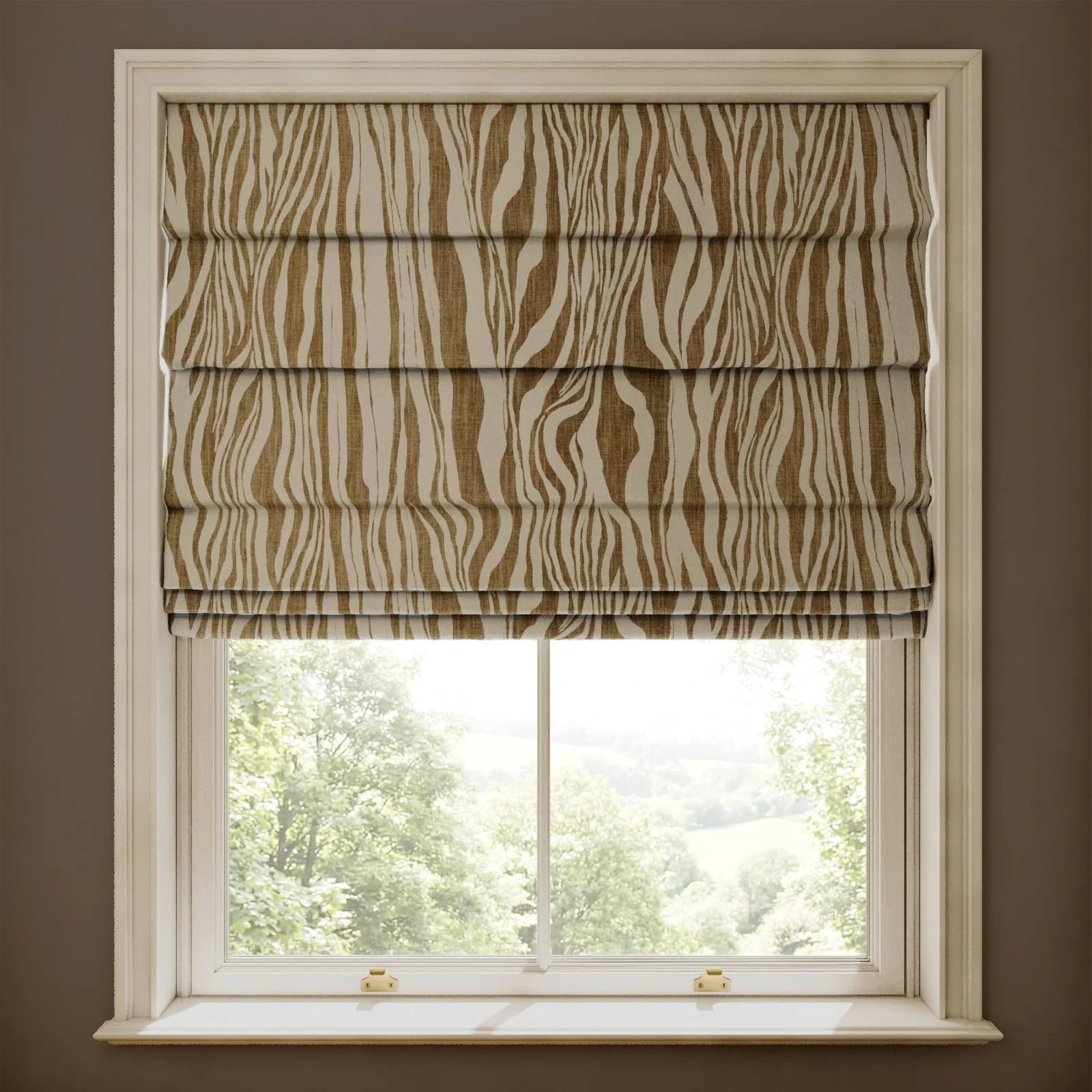 DAZZLE Cotton Linen Blind - Cedar