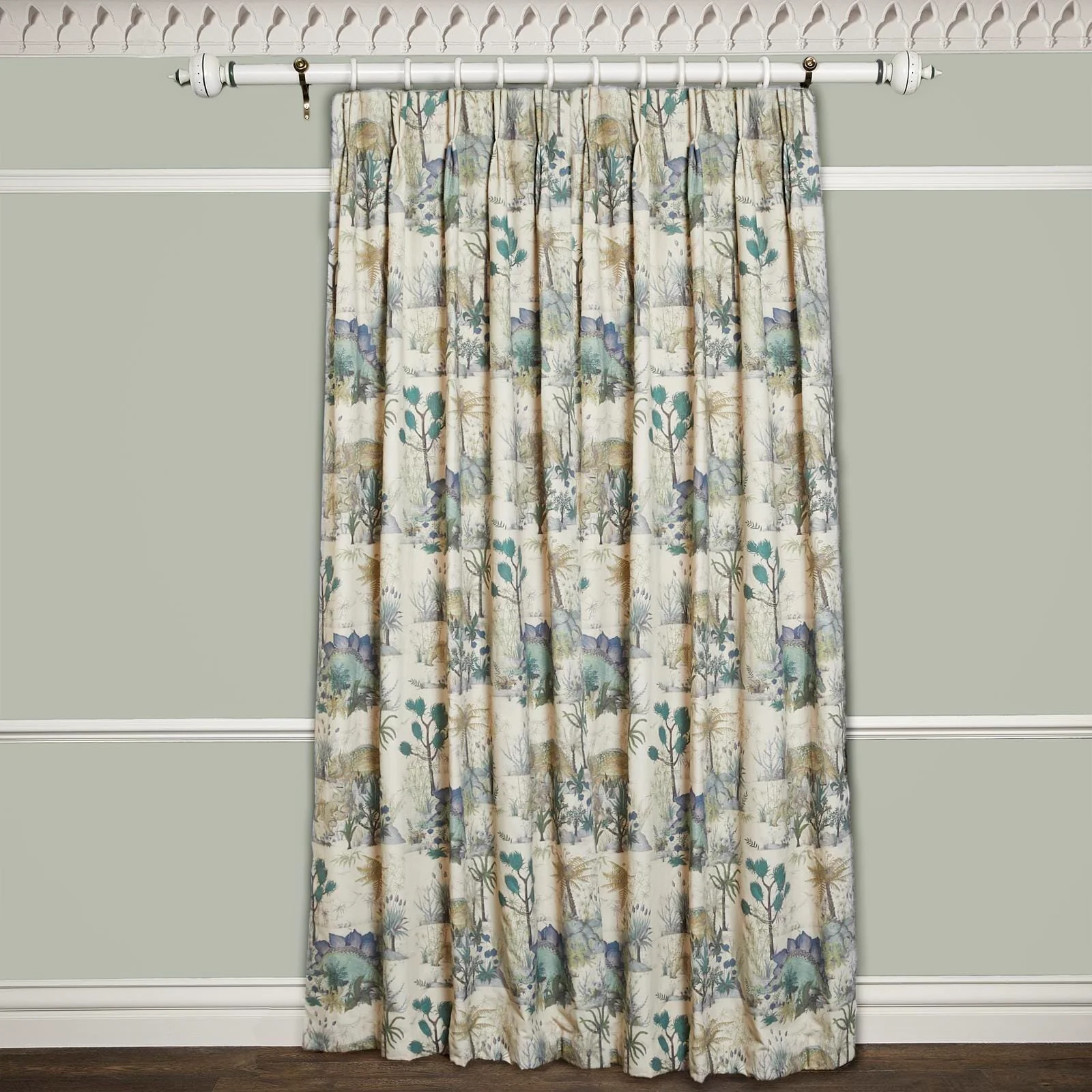 DINOSAURIA Cotton Linen Curtain - Ecru - Image 2