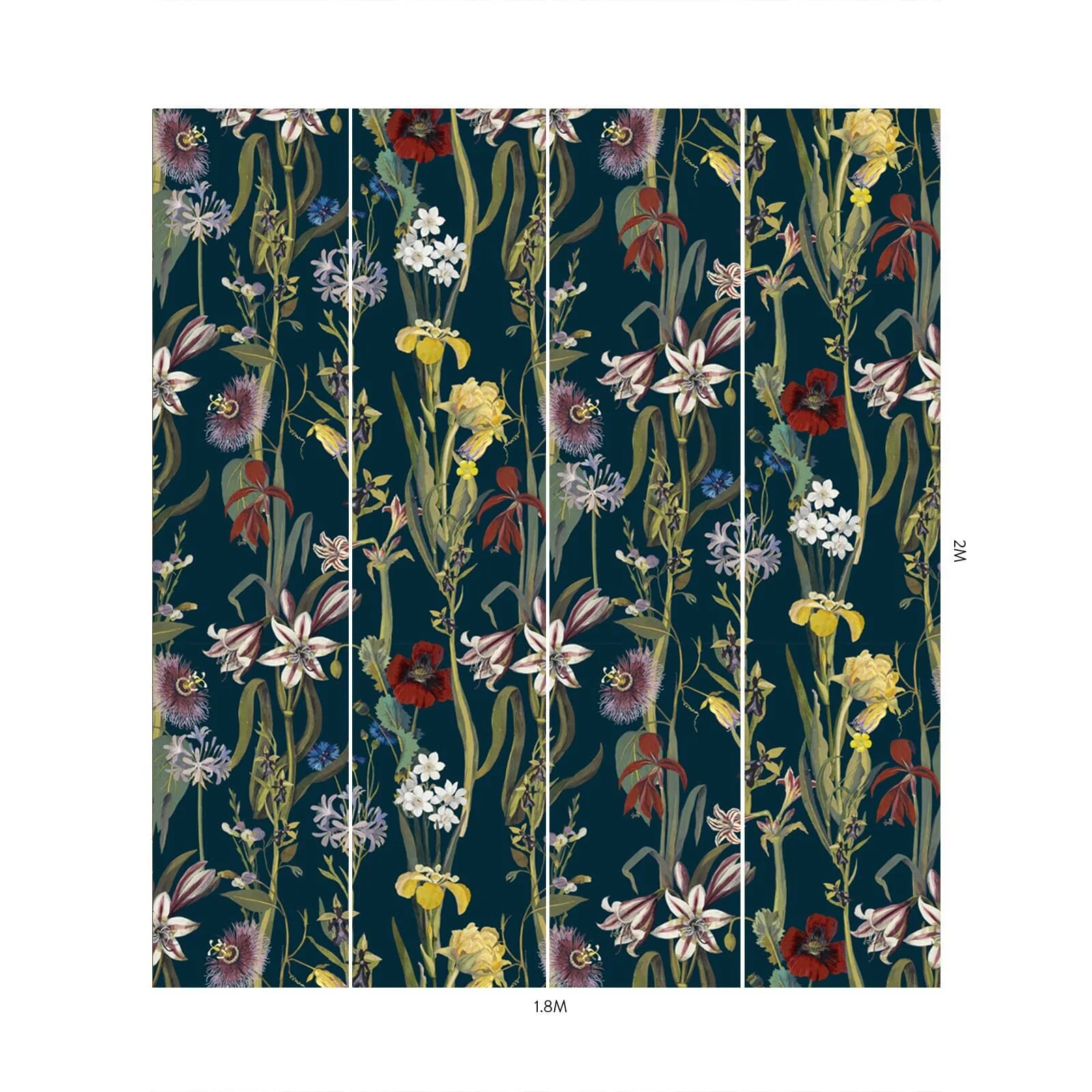 FLORA DELANICA Wallpaper - Midnight - Image 4
