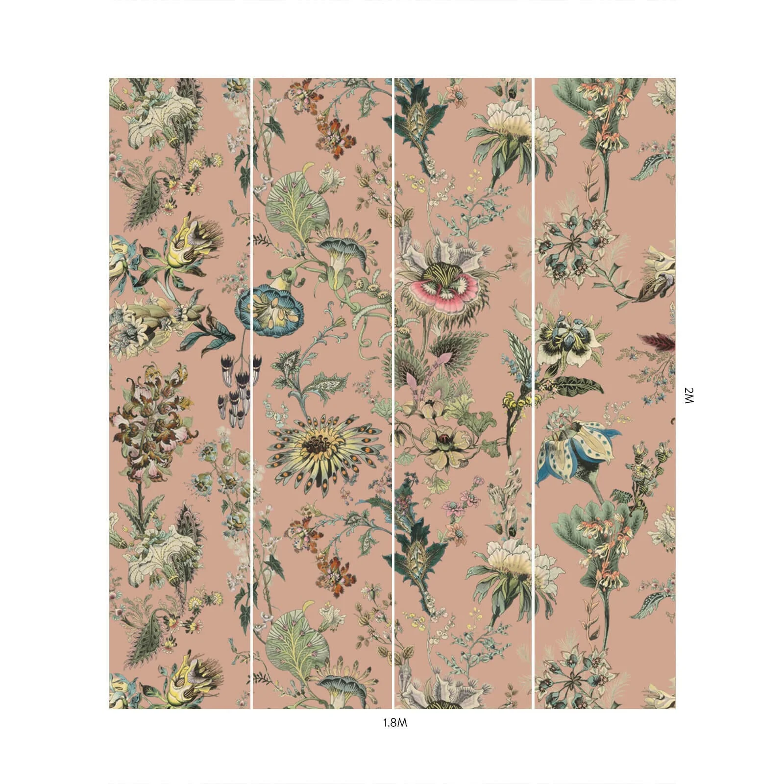 FLORA FANTASIA Wallpaper - Bisque Pink - Image 4
