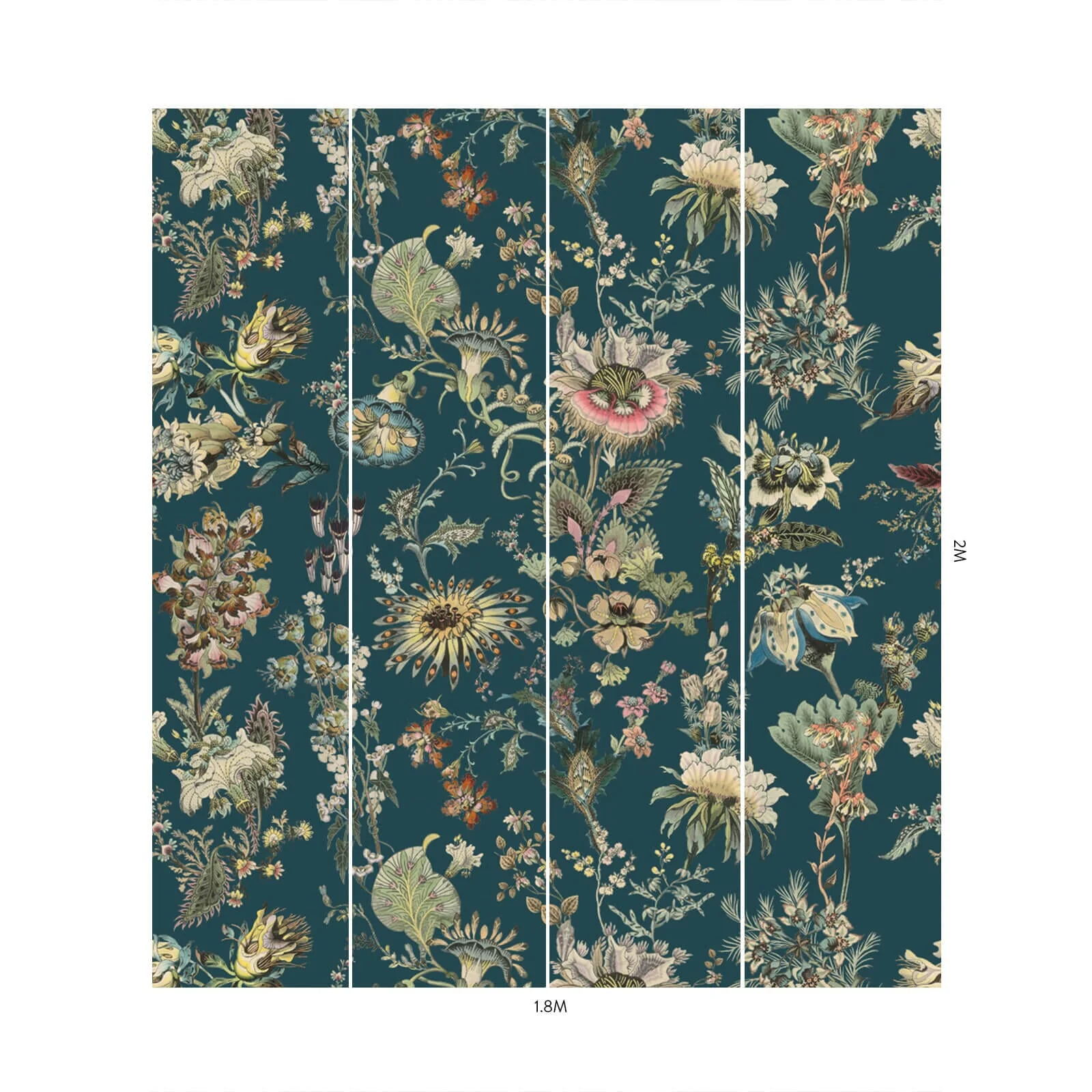 FLORA FANTASIA Wallpaper - Cerulean - Image 5