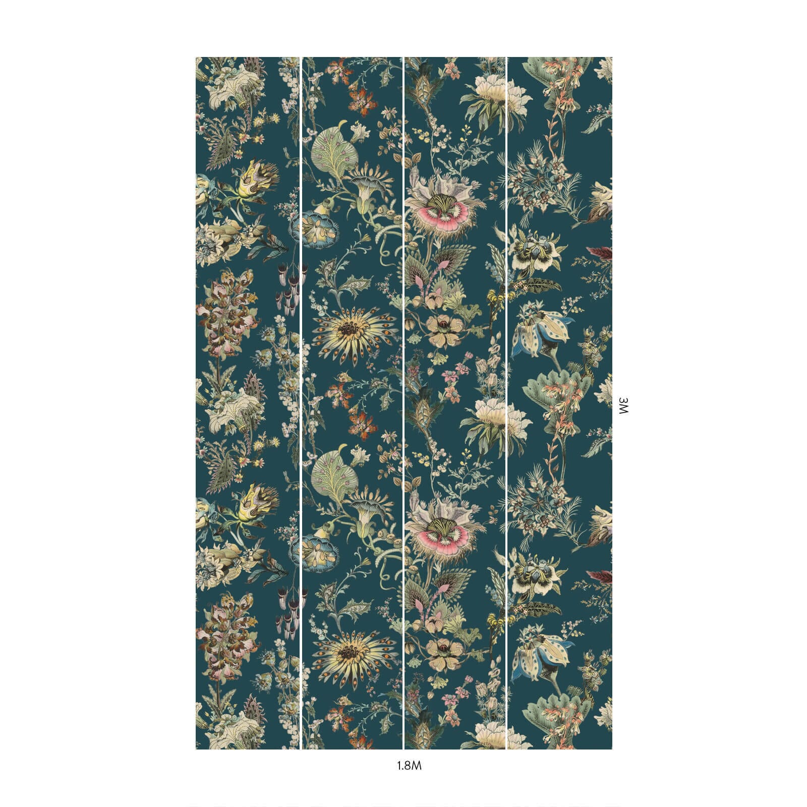 FLORA FANTASIA Wallpaper - Cerulean - Image 6