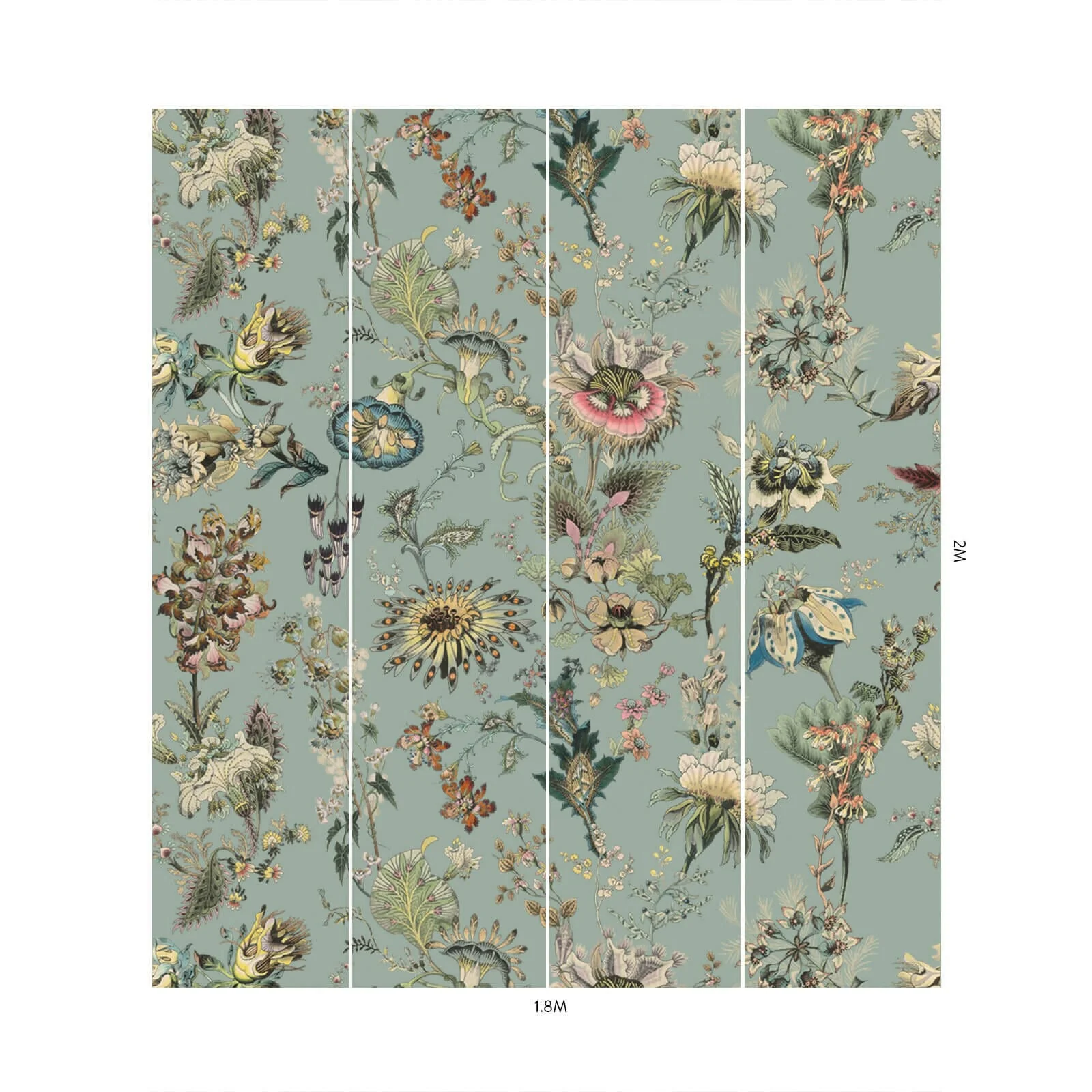 FLORA FANTASIA Wallpaper - Sky Blue - Image 4