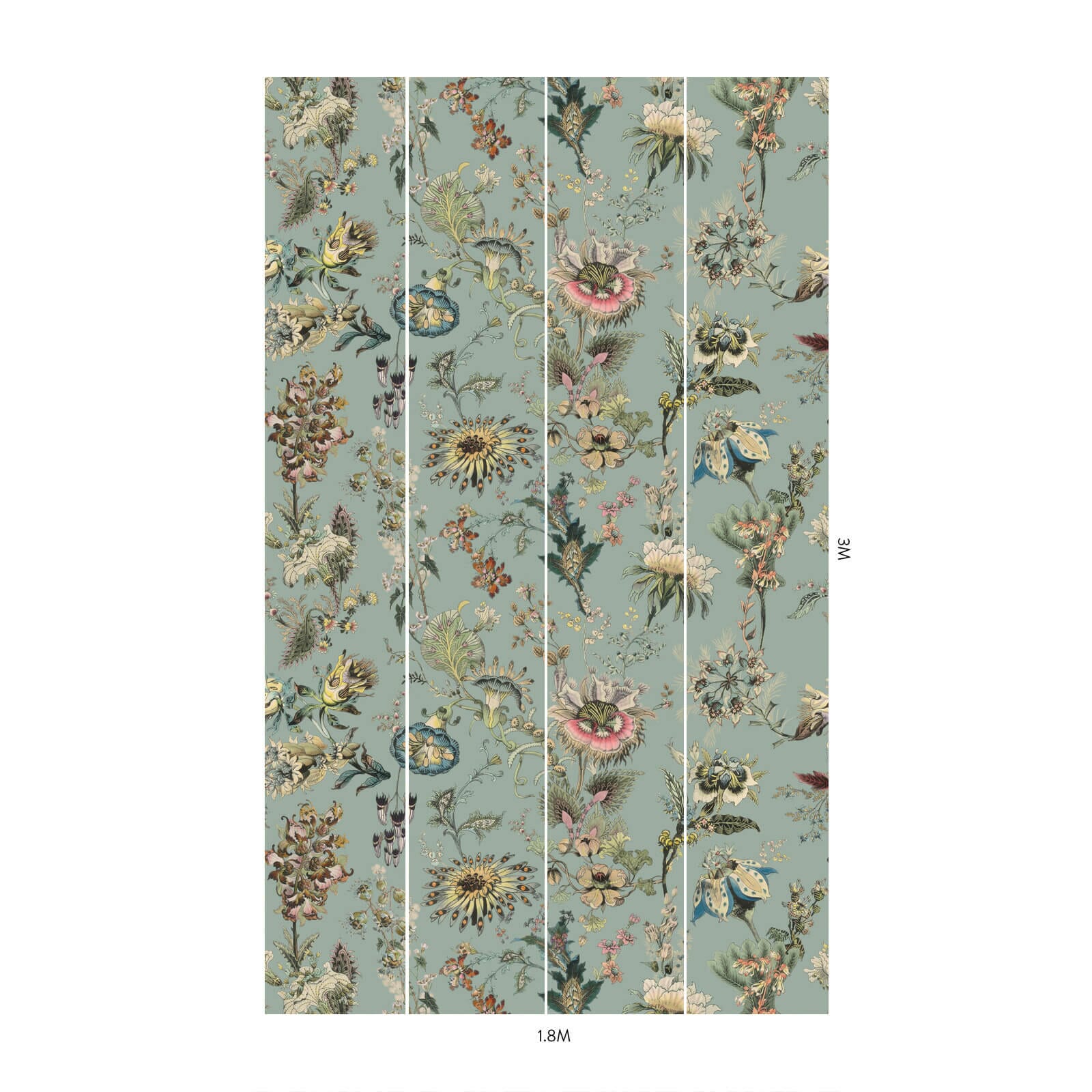 FLORA FANTASIA Wallpaper - Sky Blue - Image 5