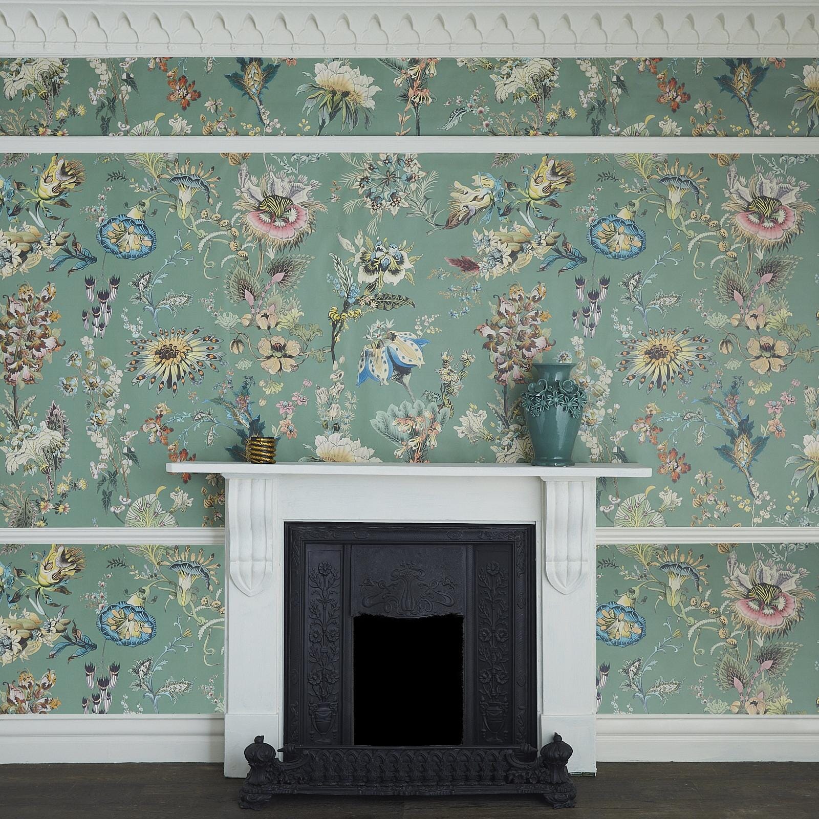 FLORA FANTASIA Wallpaper - Verdigris - Image 2