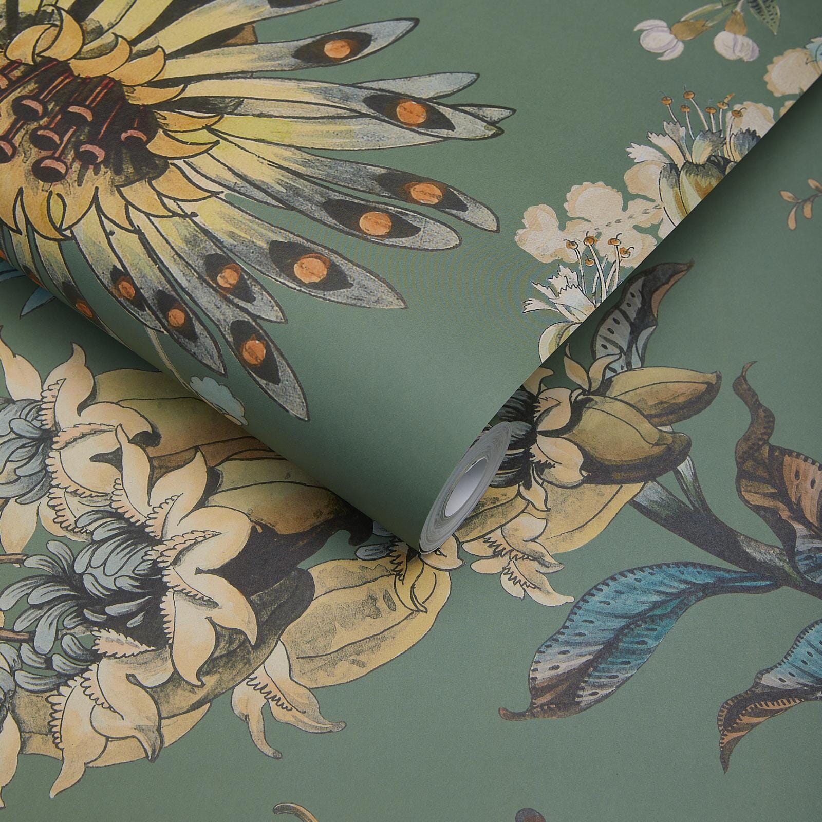 FLORA FANTASIA Wallpaper - Verdigris - Image 4