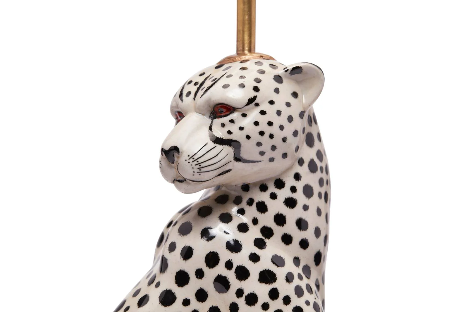 FLORIKA Tilia Petrol Lampshade with Cheetah Lampstand - Image 4