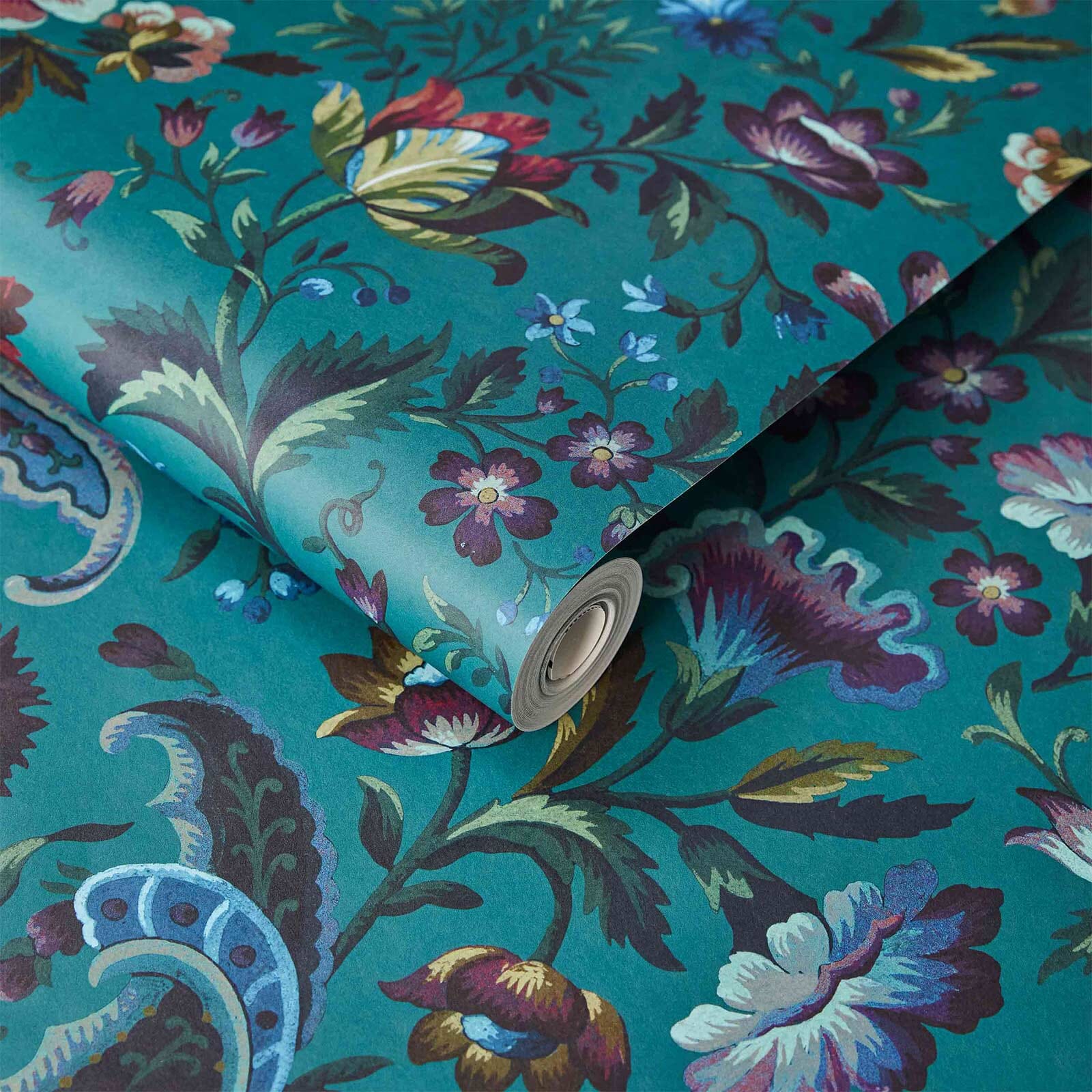 FLORIKA Wallpaper - Petrol - Image 3
