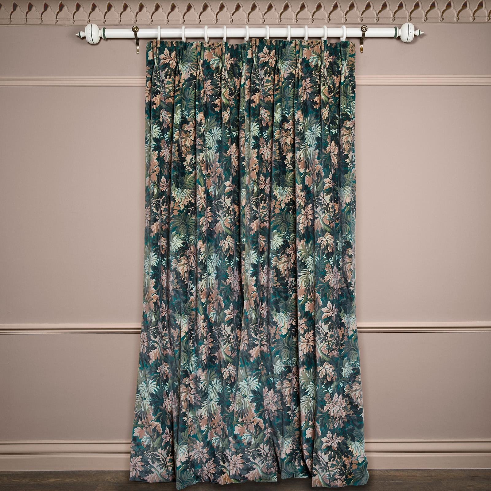 FORIS Velvet Curtain - Cerulean - Image 3