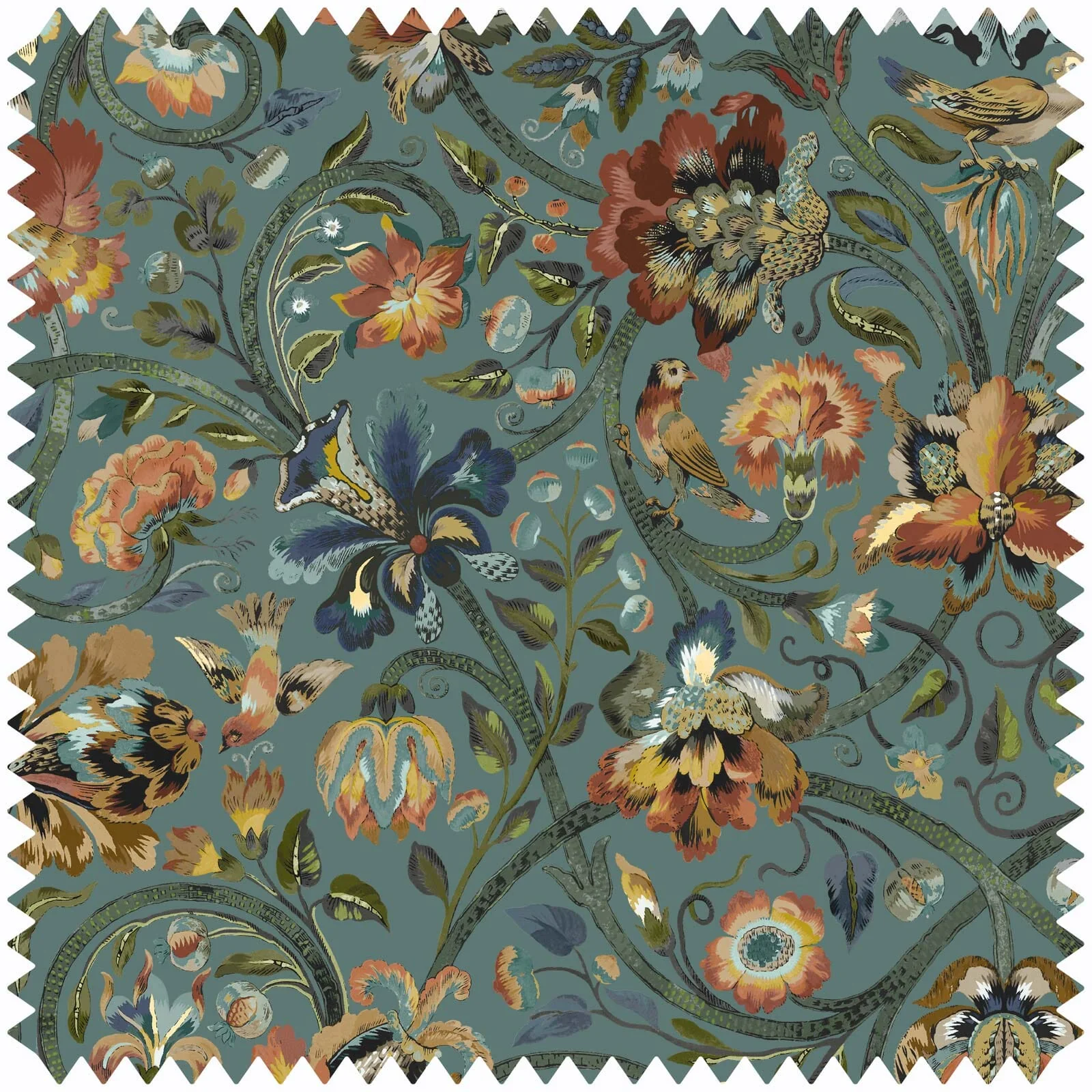 GAIA Velvet - Prussian Blue Sample