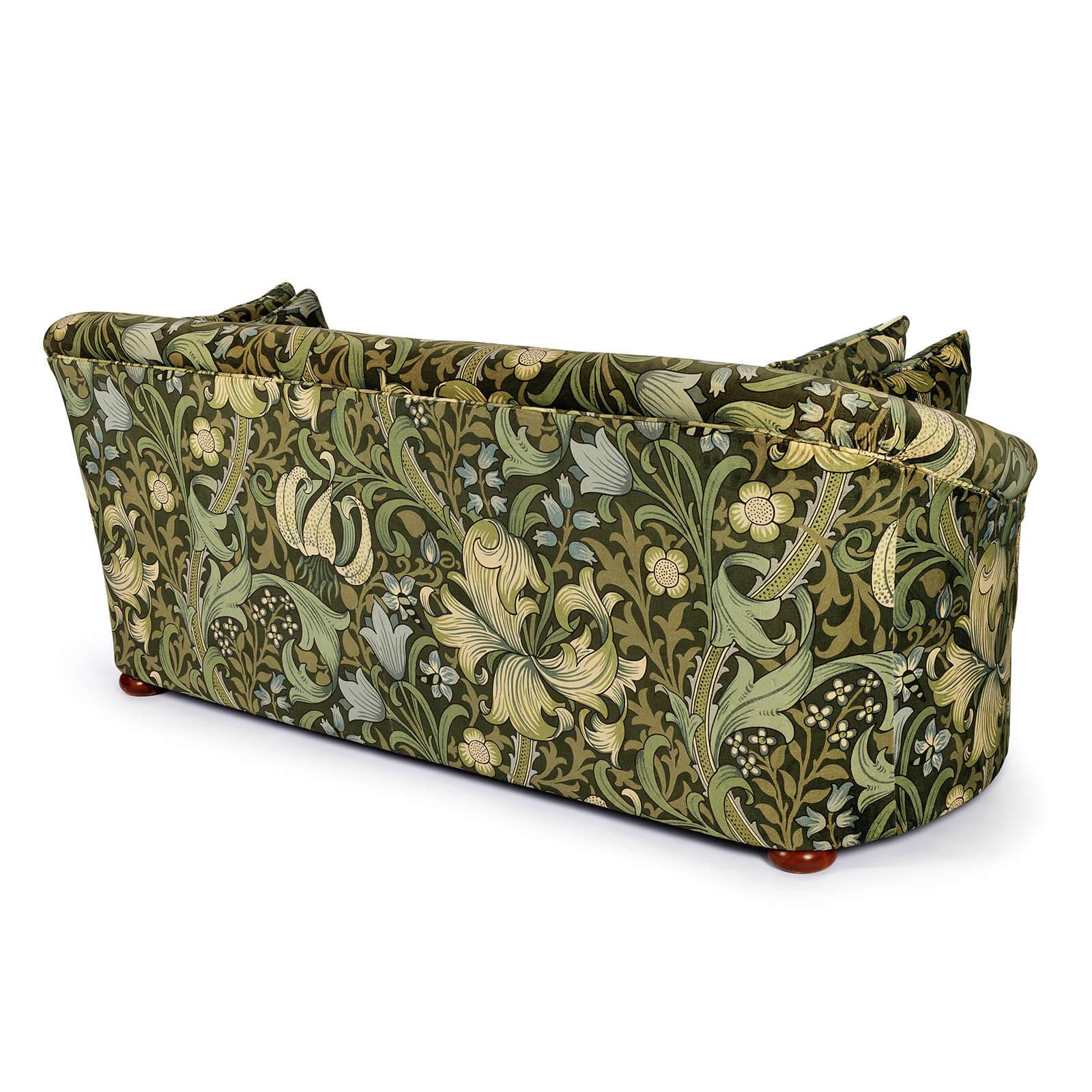 GOLDEN LILY MAGNA Velvet Vesper 3-Seater Sofa - Verde - Image 3
