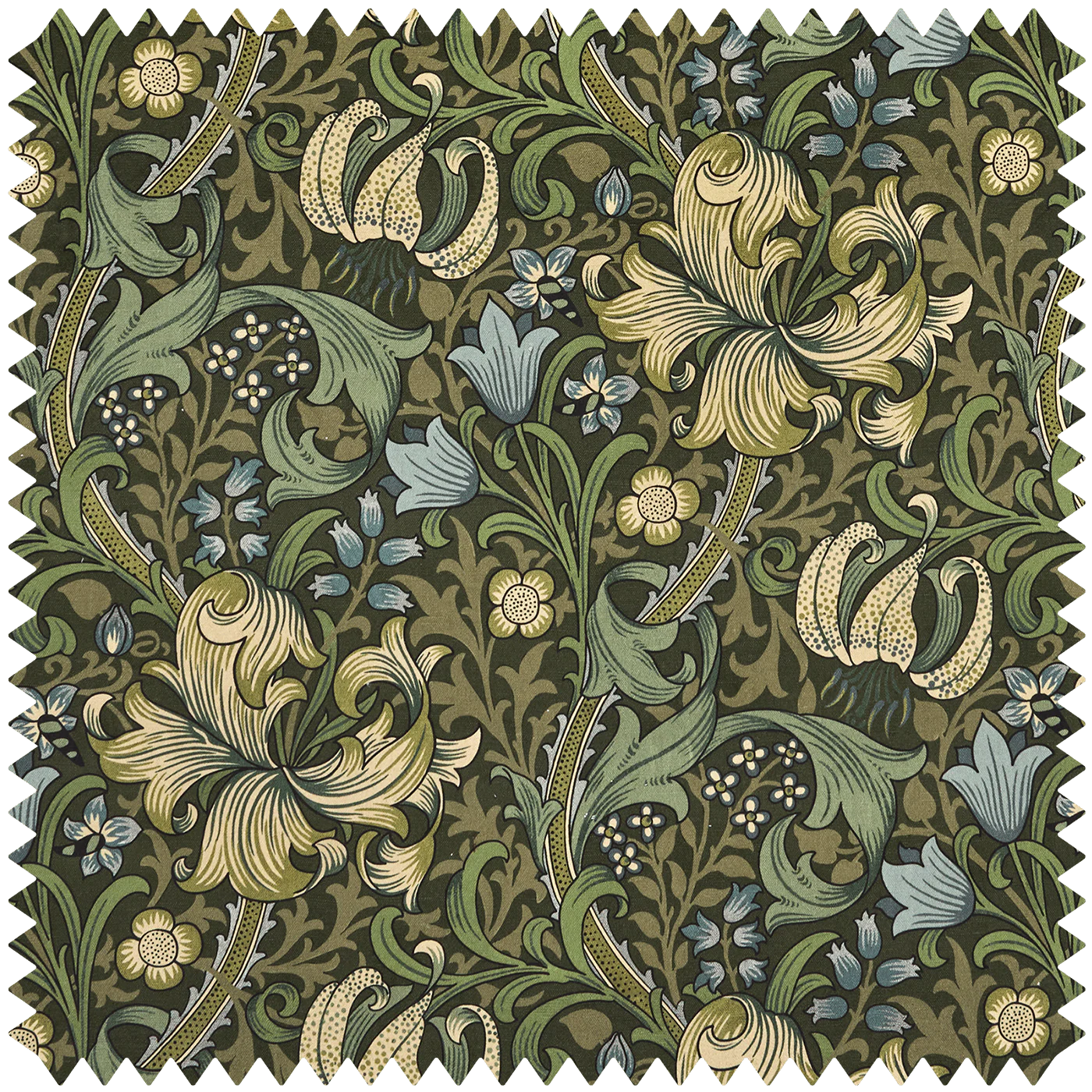 GOLDEN LILY Velvet - Verde Sample