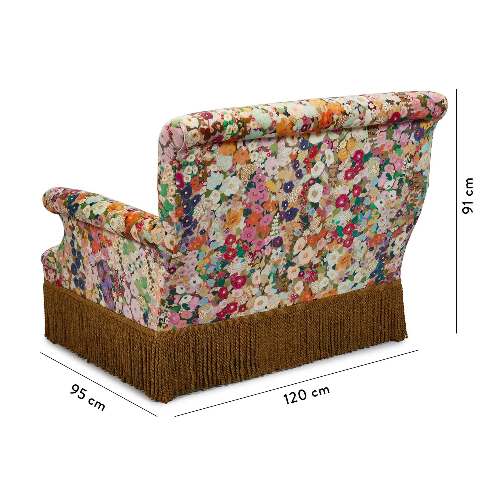 HOLLYHOCKS Velvet Loveseat - Spring - Image 2