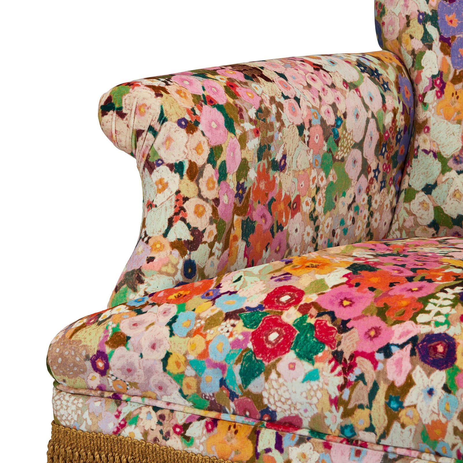 HOLLYHOCKS Velvet Loveseat - Spring - Image 4