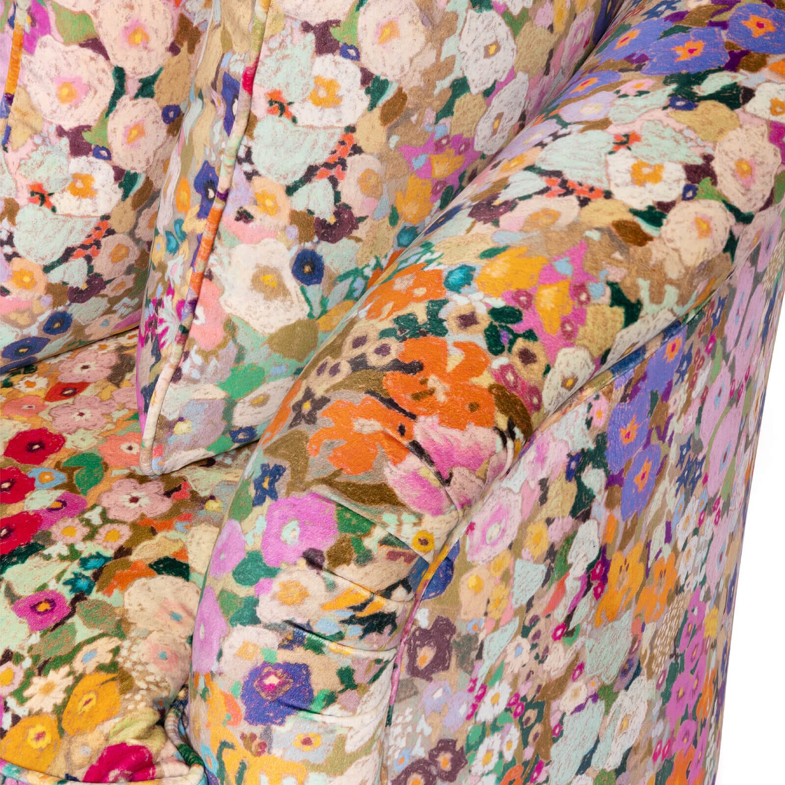 HOLLYHOCKS Velvet Vesper 3-Seater Sofa - Spring - Image 5