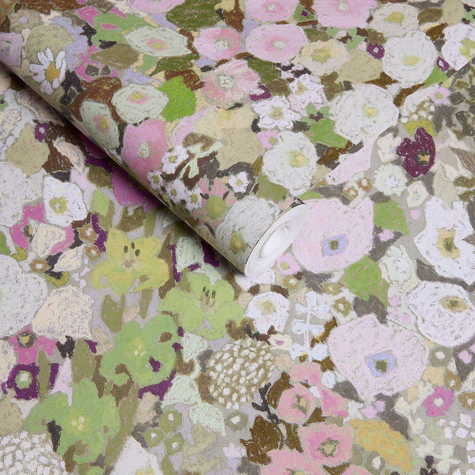 HOLLYHOCKS Wallpaper - Meadow - Image 4