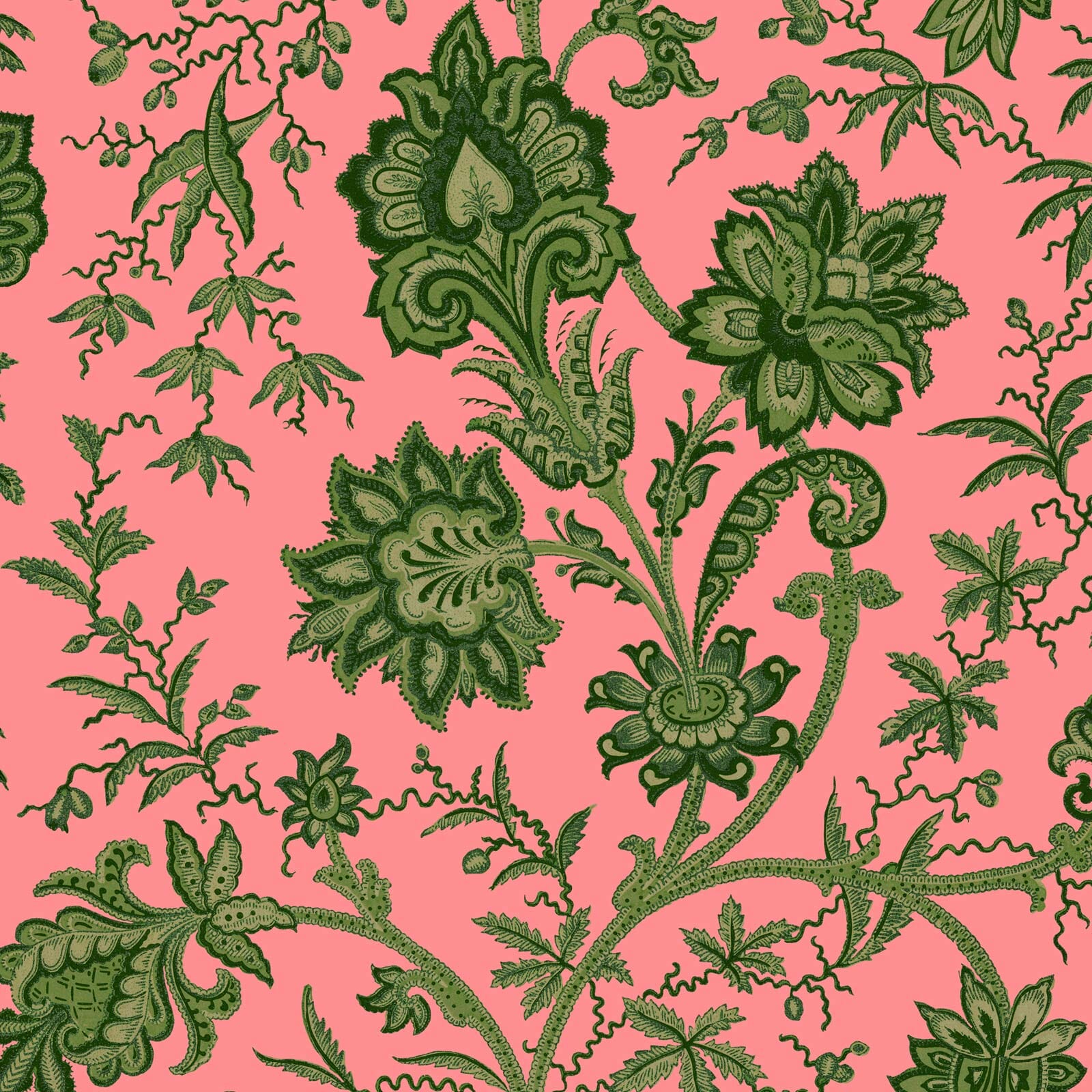 INDIENNE Wallpaper - Amaranth Sample