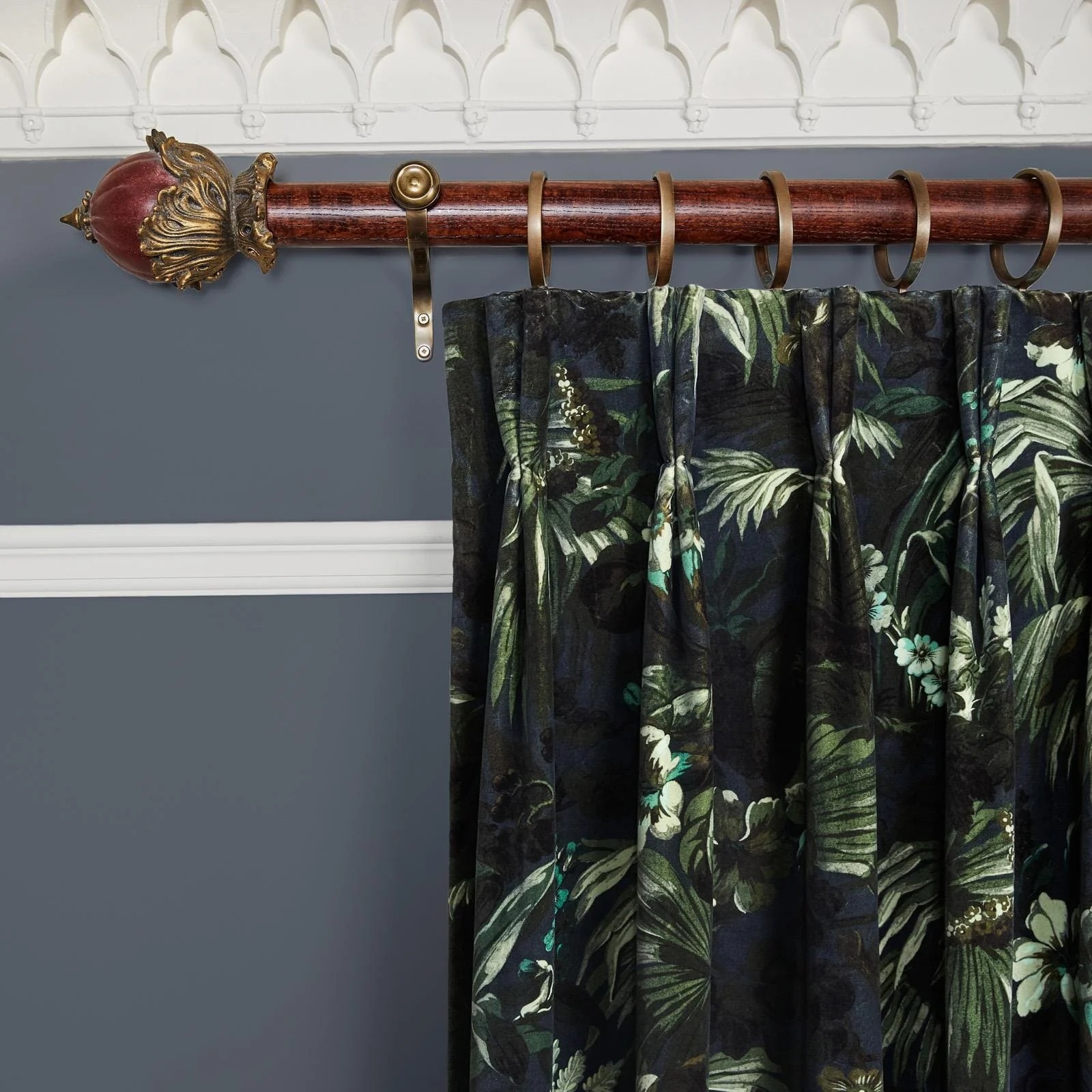 LIMERENCE Velvet Curtain - Ink