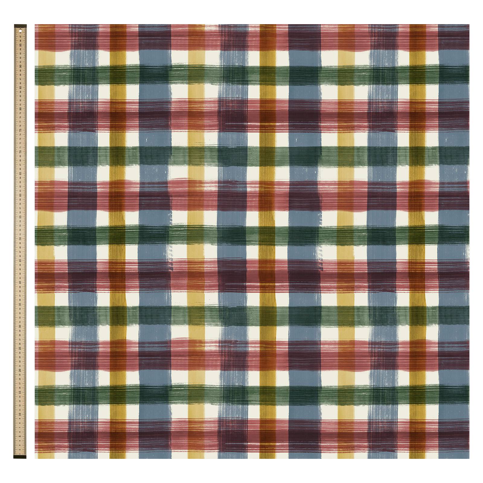 LONDON FIELDS CHECK Cotton Linen - Salvia - Image 3