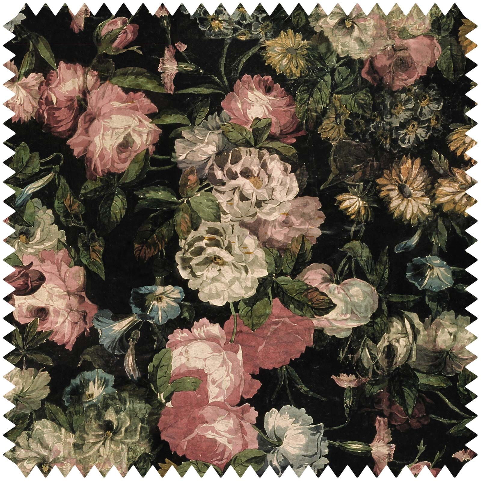 MIDNIGHT GARDEN Velvet - Multi Sample