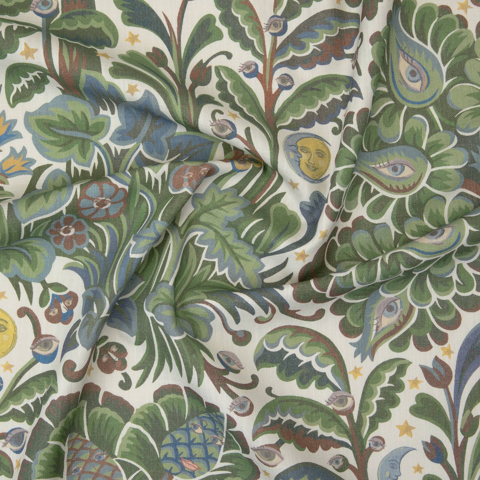 MOON GARDEN Cotton Linen Blind - Verde - Image 2
