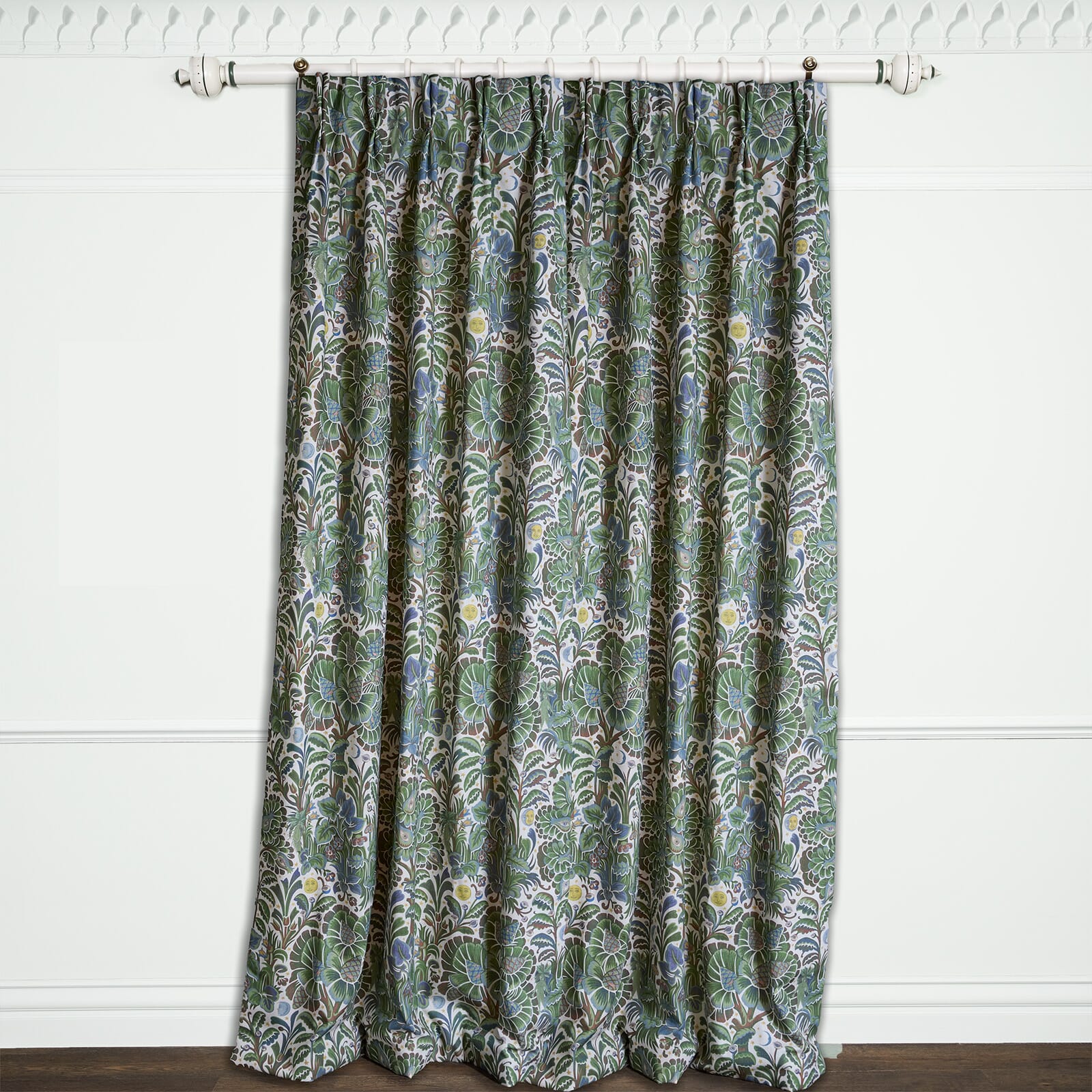 MOON GARDEN Cotton Linen Curtain - Verde - Image 3