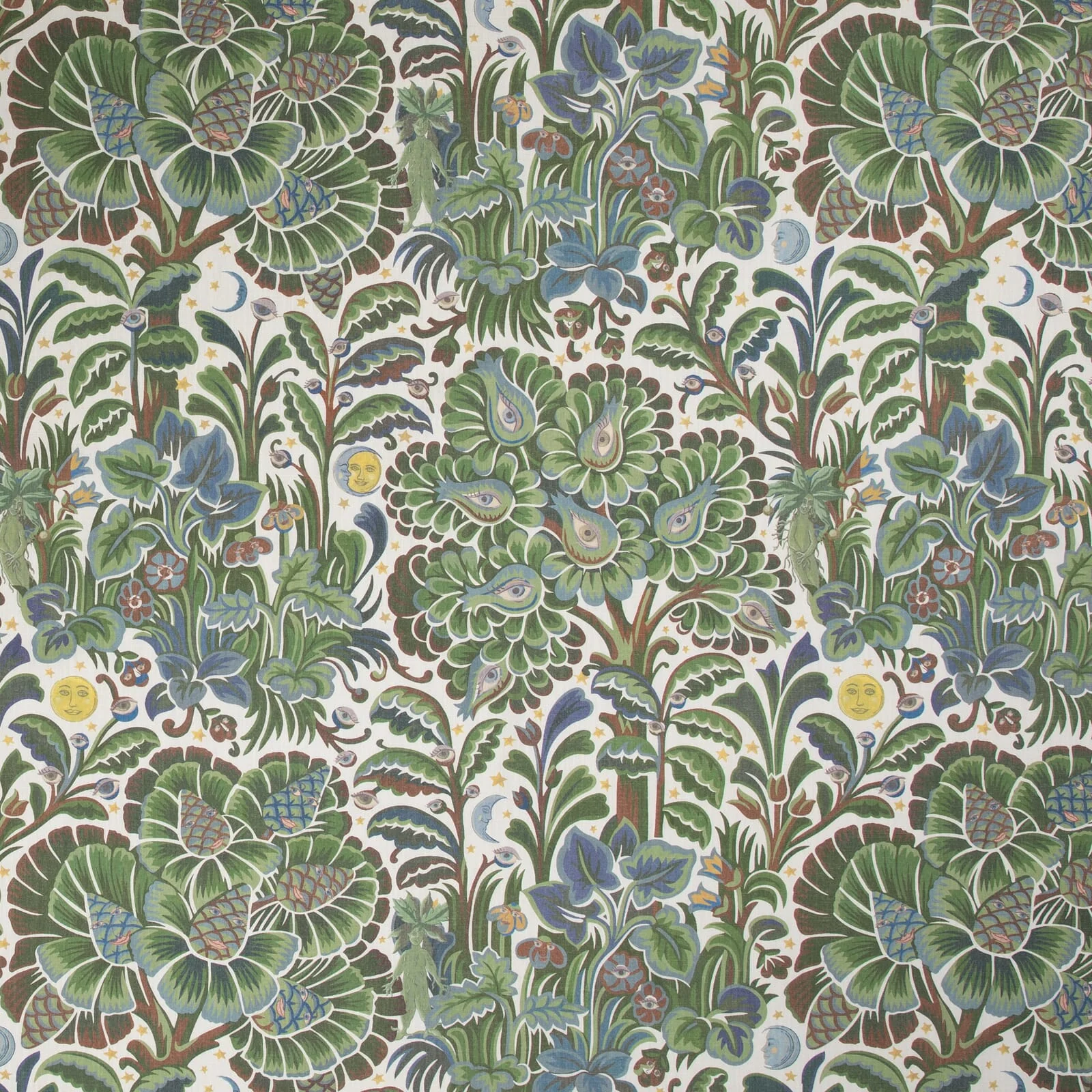 MOON GARDEN Wallpaper Sample - Verde