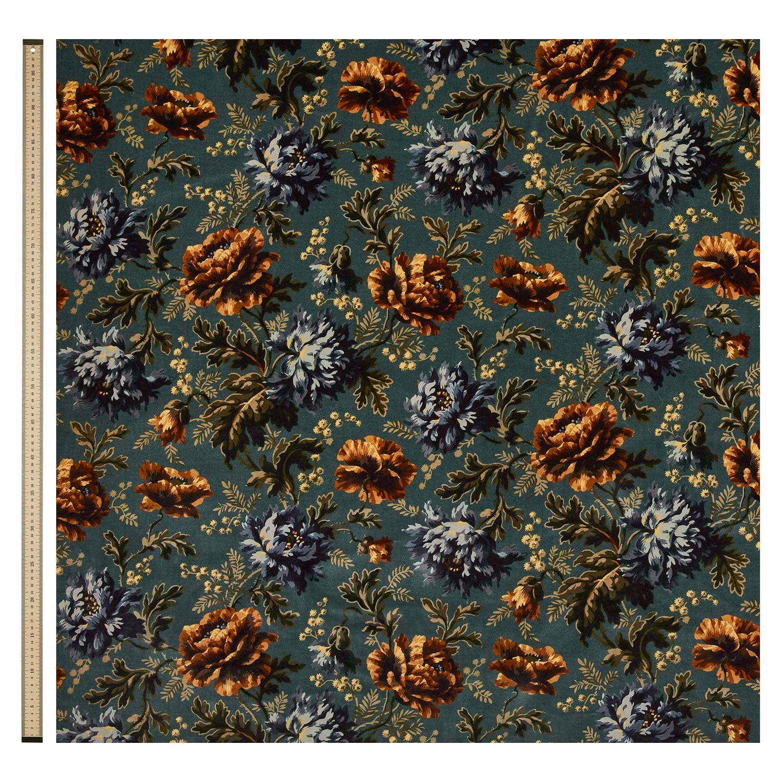 OPIA Velvet Curtain - Petrol - Image 4
