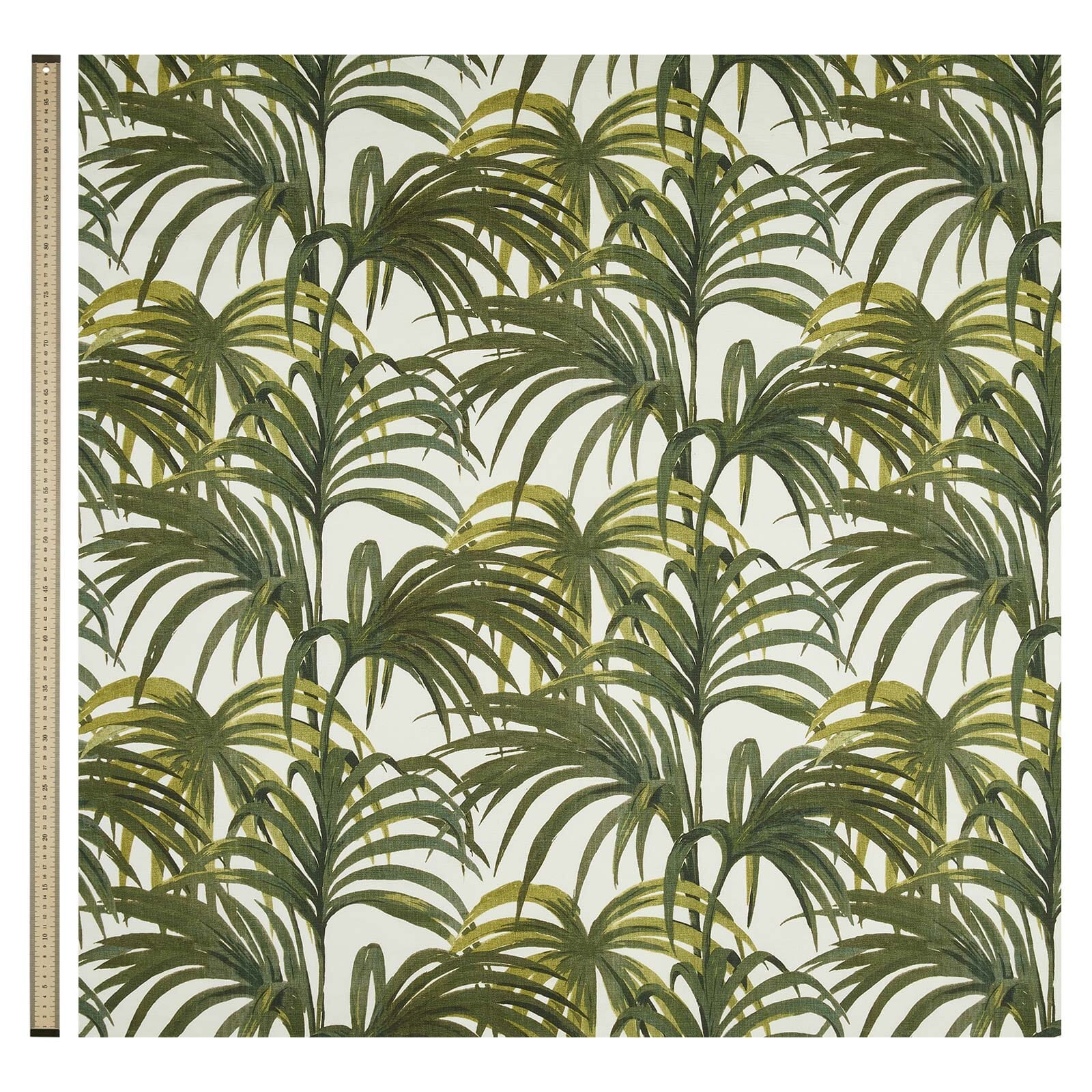 PALMERAL Cotton Linen - Off White & Green - Image 4