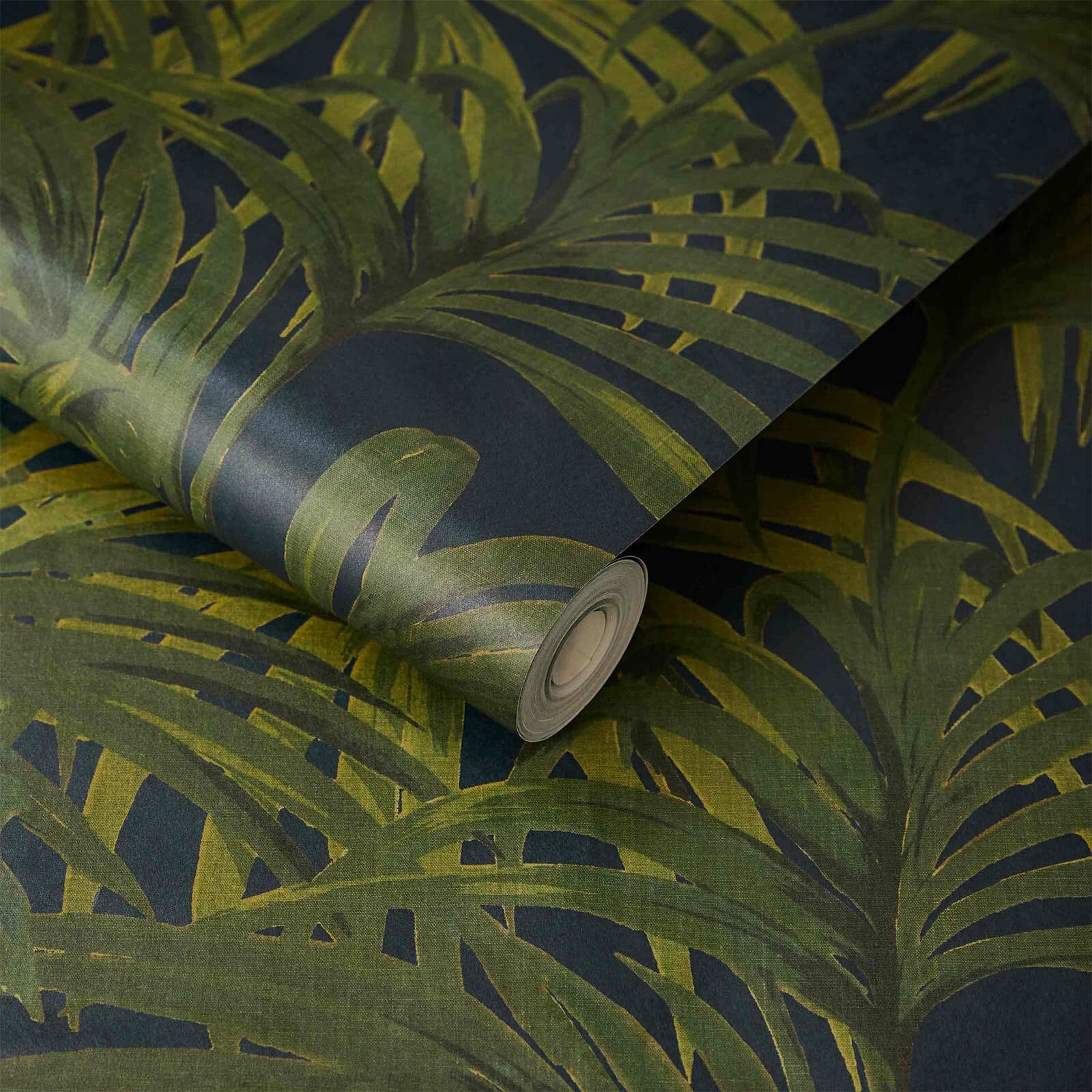 PALMERAL Wallpaper - Midnight & Green - Image 3