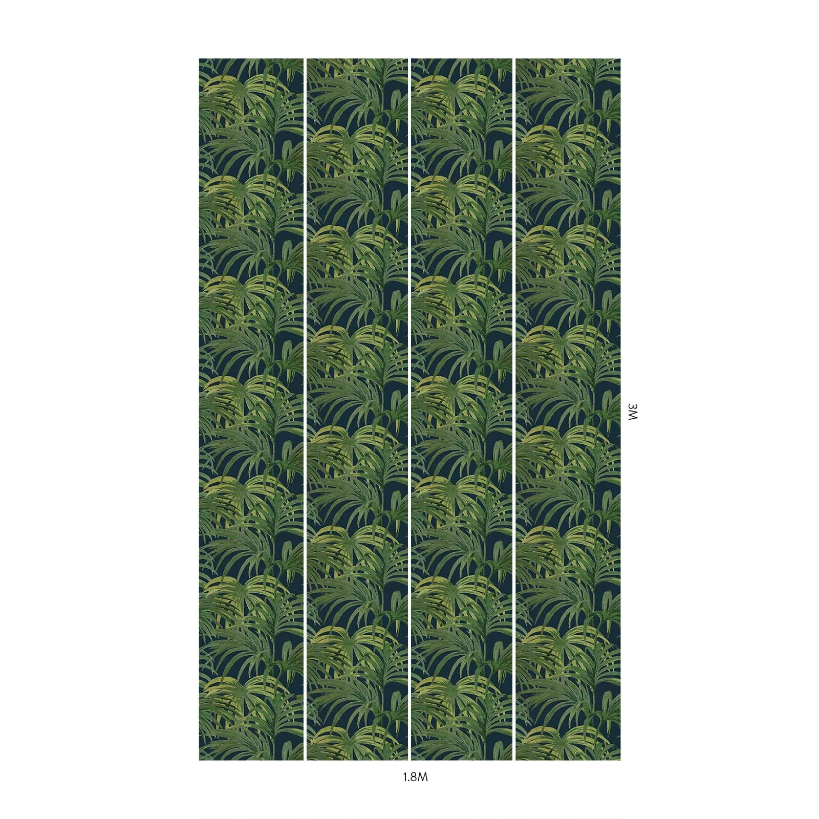 PALMERAL Wallpaper - Midnight & Green - Image 5