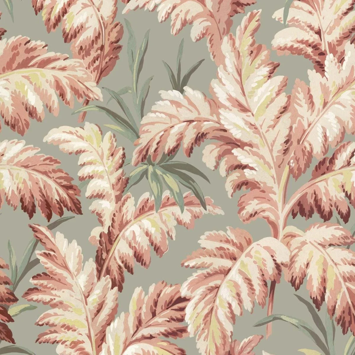 PLUMA Wallpaper - Eau De Nil Sample